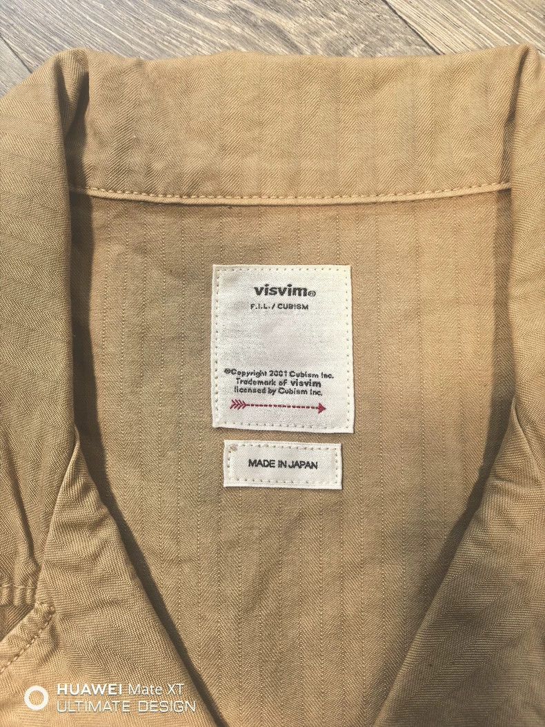 Visvim Visvim 21AW DOMAIN L/S DMGD Fishbone Washed Worn Work Shir Size US M / EU 48-50 / 2 - 5 Thumbnail