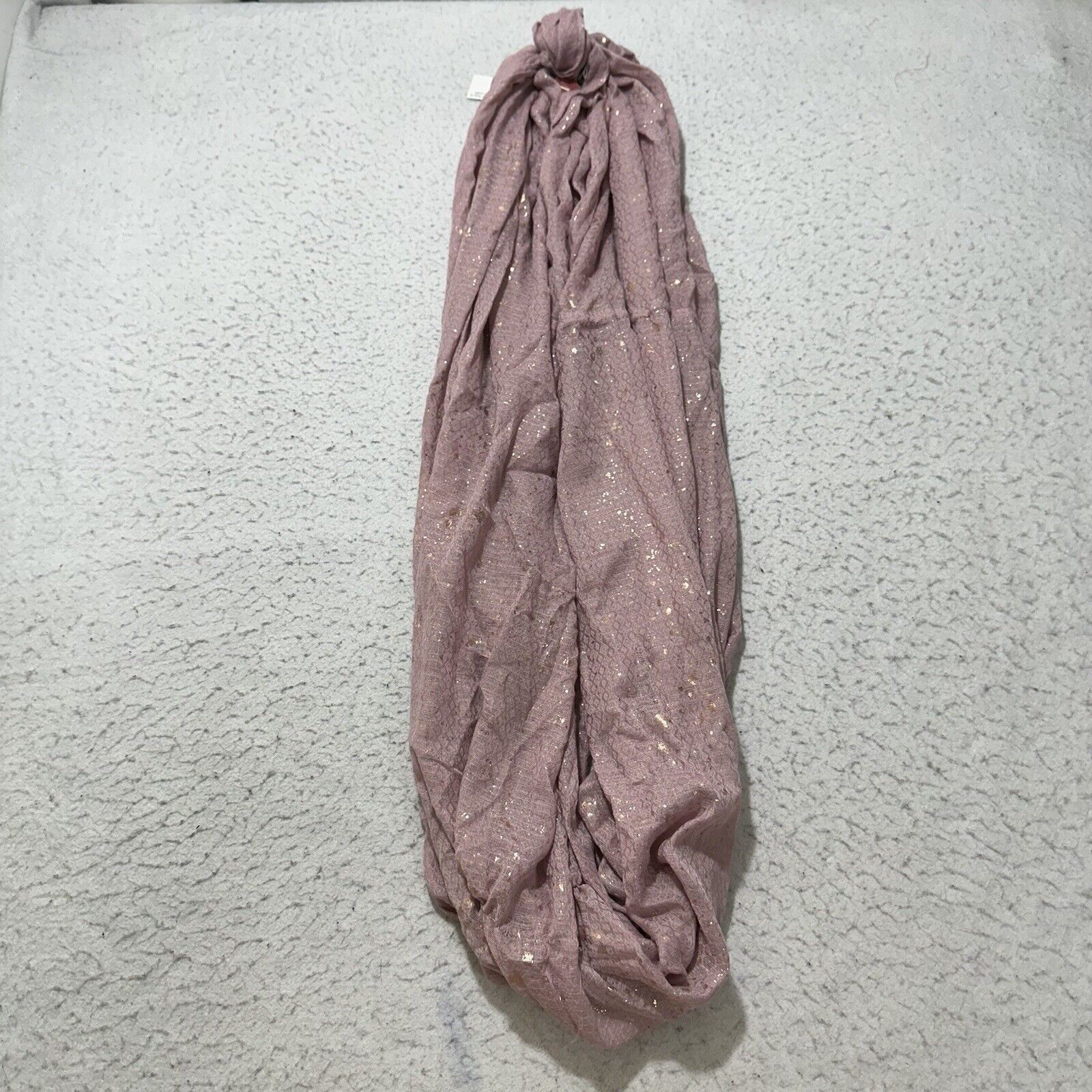 Merona Merona Infinity Scarf Women's Pink Glitter Sparkle Size ONE SIZE - 1 Thumbnail