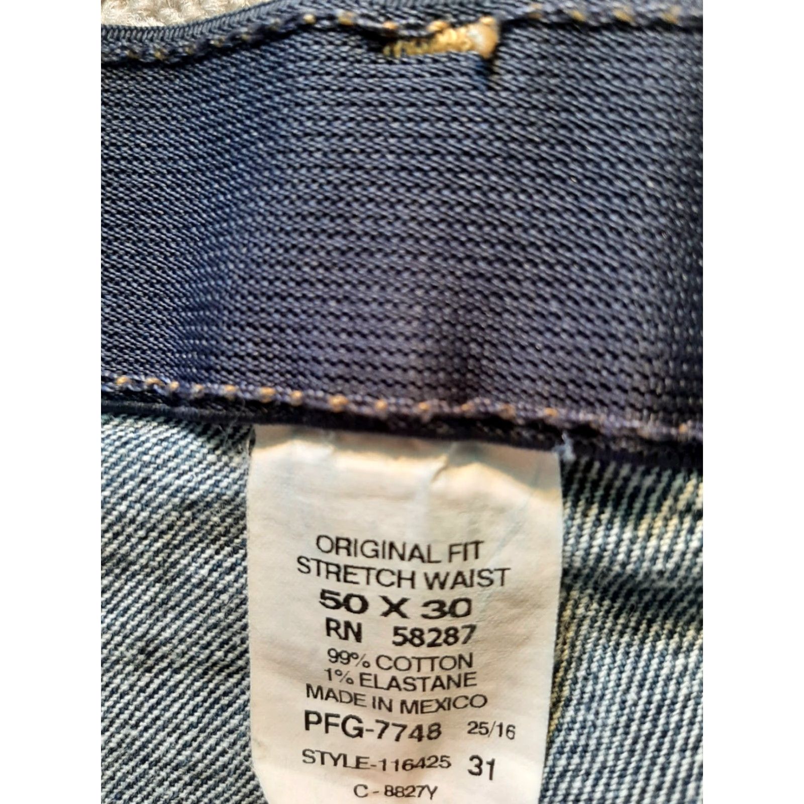 Faded Glory Faded Glory Jeans Denim Blue Carpenter 50 X 30 Men Regular Dark Blue Inseam 30 Mens Size US 34 / EU 50 - 4 Thumbnail