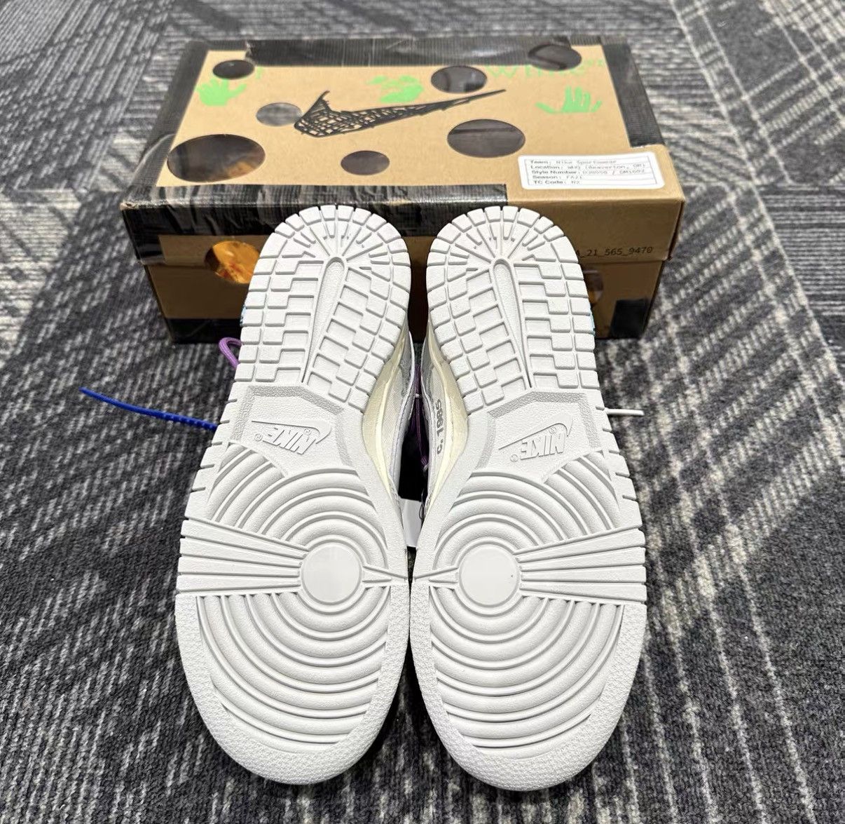Off-White Off-White x Nike Dunk The 50 No.48 Co-branded Sneakers J42 Size US 6 / IT 36 - 6 Thumbnail