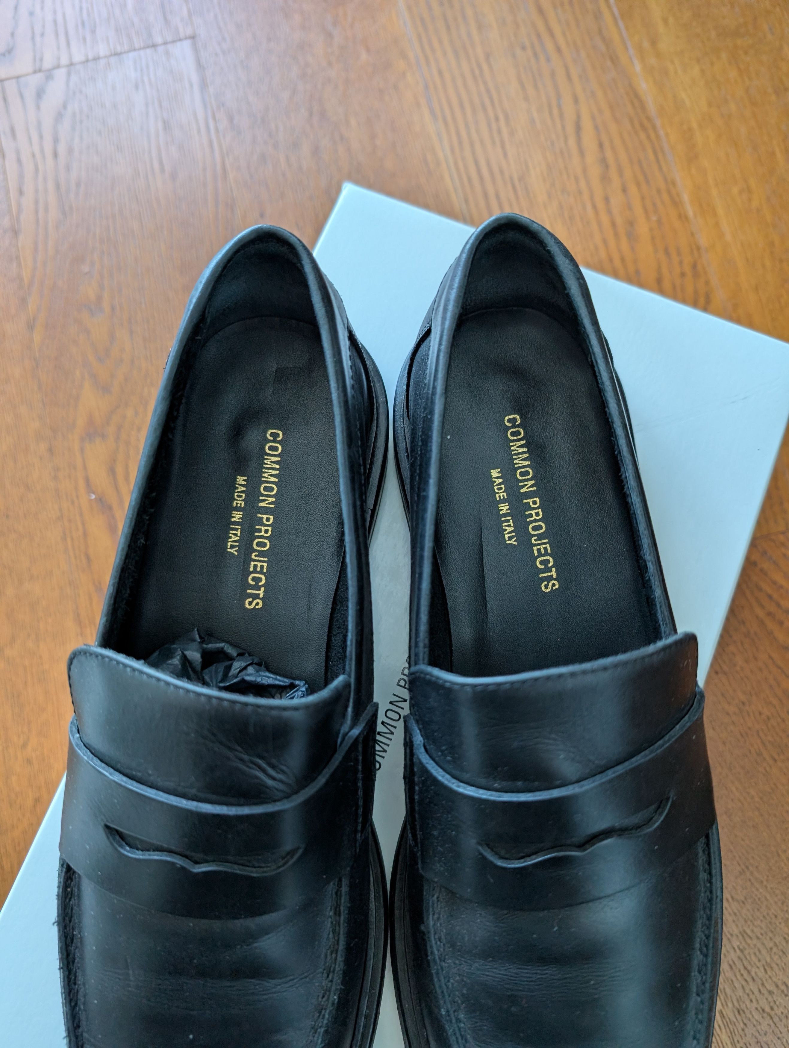 Common Projects Common Projects Black Leather Penny Loafers Size 42 9US Size US 9 / EU 42 - 4 Thumbnail