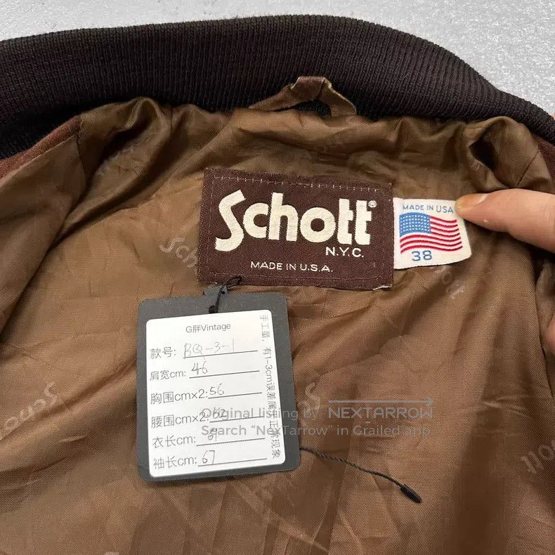 Schott Schott Vintage suede baseball jacket jacket Size US M / EU 48-50 / 2 - 4 Thumbnail