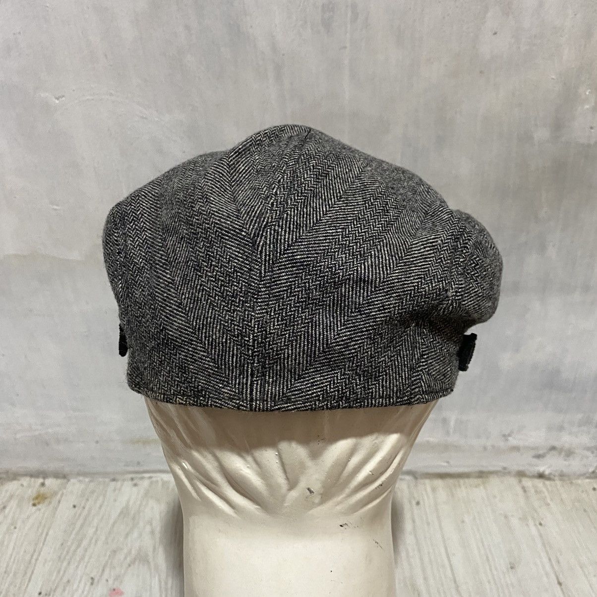 Japanese Brand Vintage golden bear herringbone flat cap Size ONE SIZE - 5 Thumbnail
