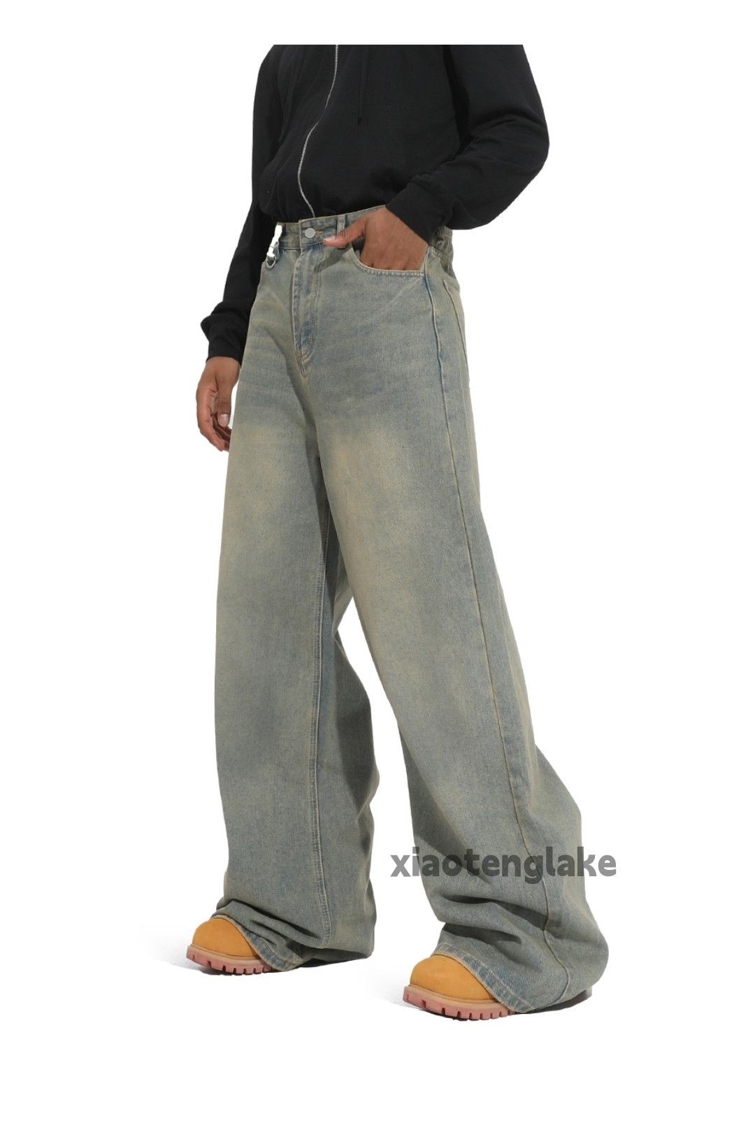 Jean xz vintage skate hiphop loose baggy rusty flared jeans Size US 31 - 2 Thumbnail