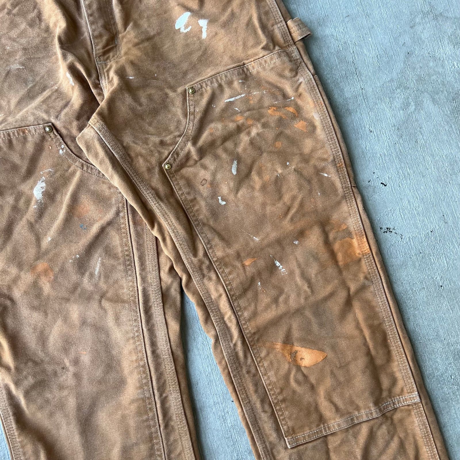 Carhartt × Vintage Carhartt brown double knee work wear carpenter pants Size US 30 / EU 46 - 3 Thumbnail