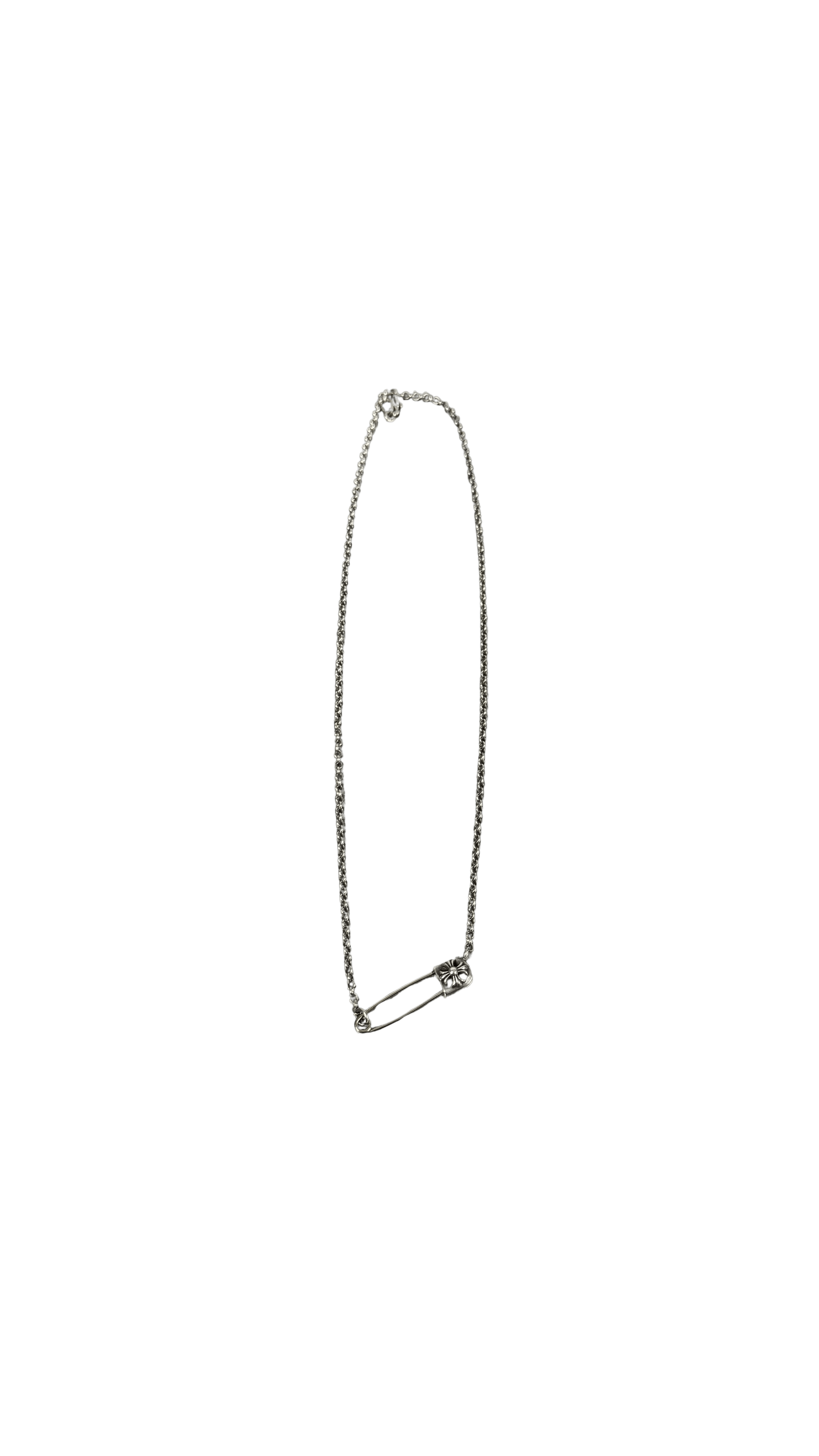 Chrome Hearts CHROME HEARTS SILVER SAFETY PIN NECKLACE CHAIN Size ONE SIZE - 1 Thumbnail