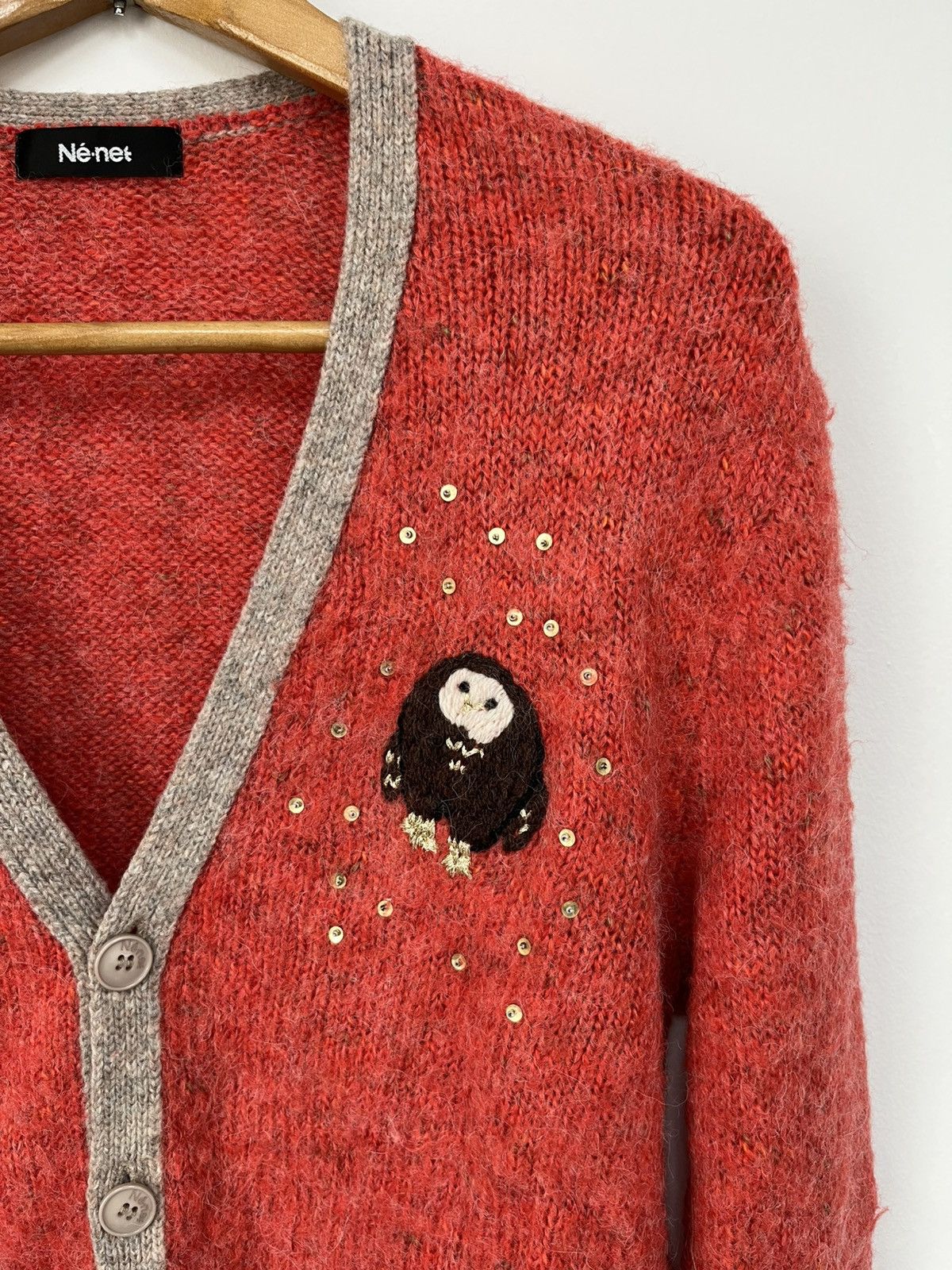 Ne-Net Ne-net Kazuaki Takashima Knit Cardigan Mohair Size M / US 6-8 / IT 42-44 - 2 Thumbnail