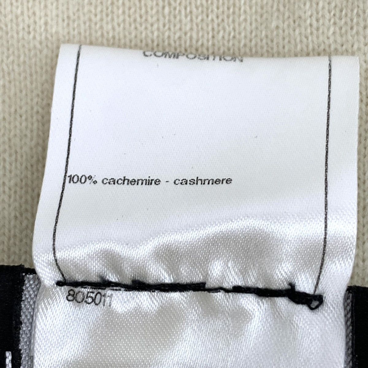 Chanel Chanel Double C Flocked Cashmere Long Sleeve Knitwear K26WX Size XS / US 0-2 / IT 36-38 - 6 Thumbnail