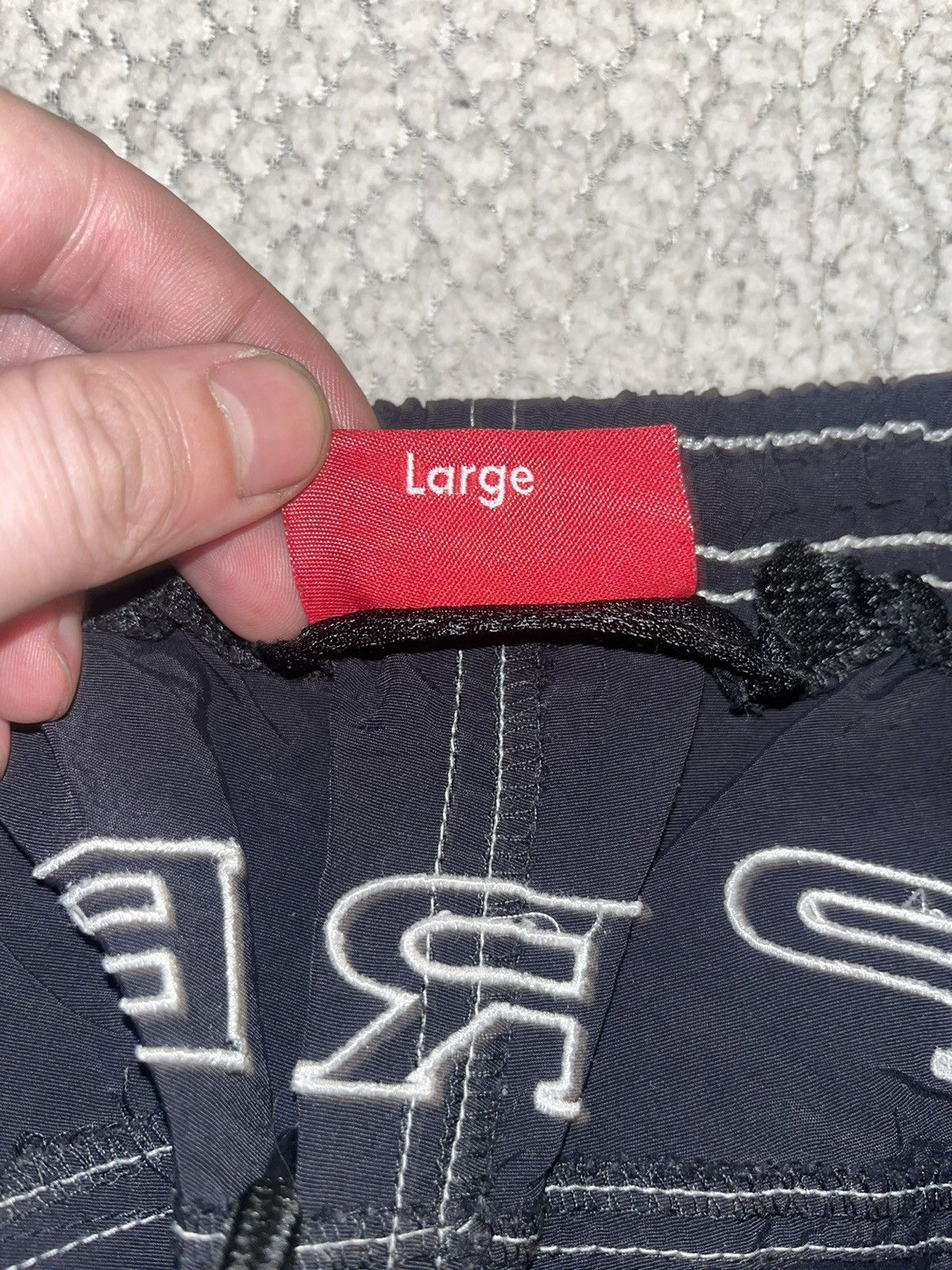 Supreme Supreme Arc Logo Water Shorts Mens Size Large ‘Black’ Size US 33 - 5 Thumbnail