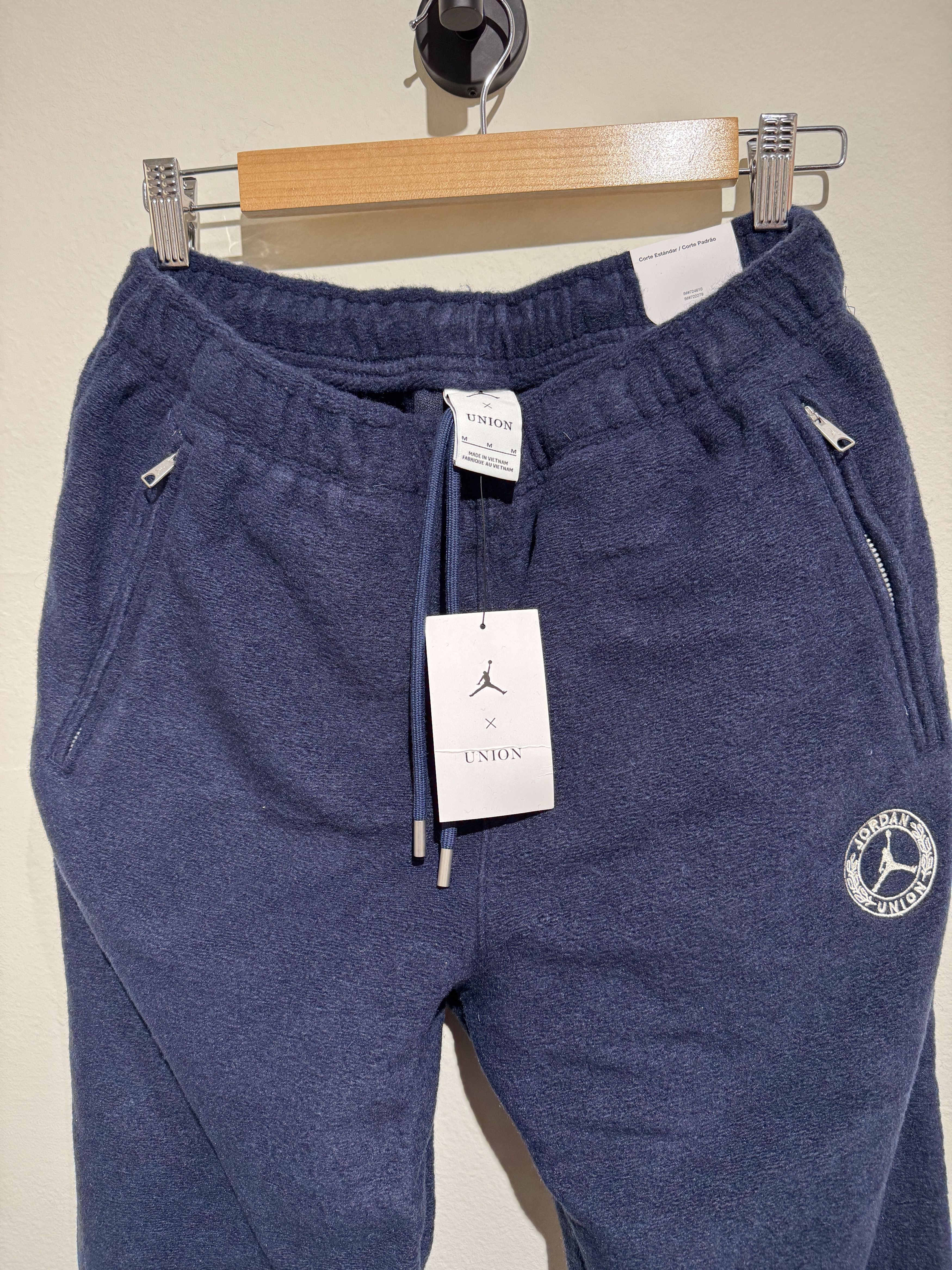 Jordan Brand × Union LA Jordan x Union LA Fleece Pants – Navy Blue, Standard Fit Size US 32 / EU 48 - 10 Thumbnail