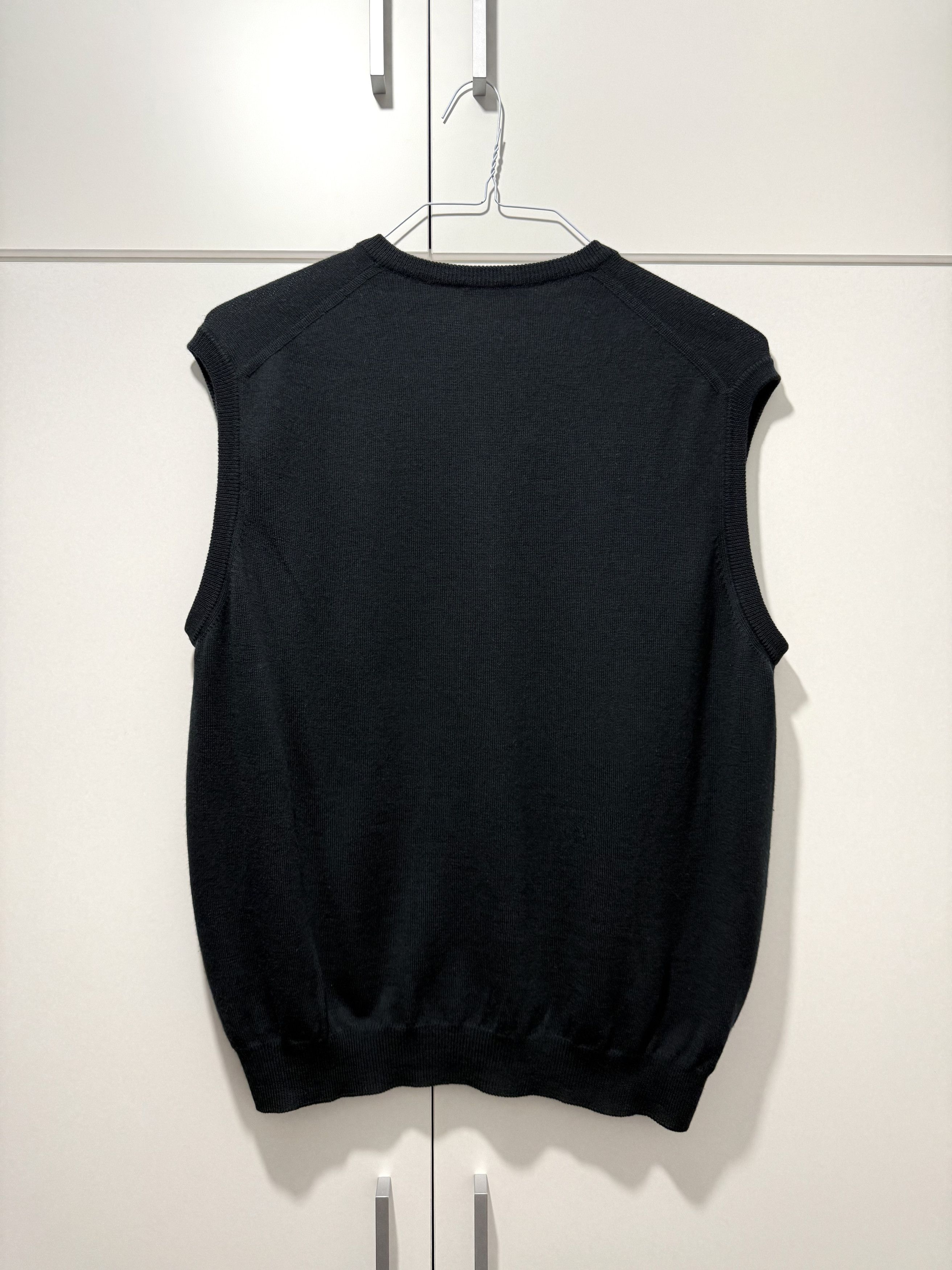 Other Luxury Falconeri Pure Wool Sleeveless Vest Knit Black Size US L / EU 52-54 / 3 - 5 Thumbnail