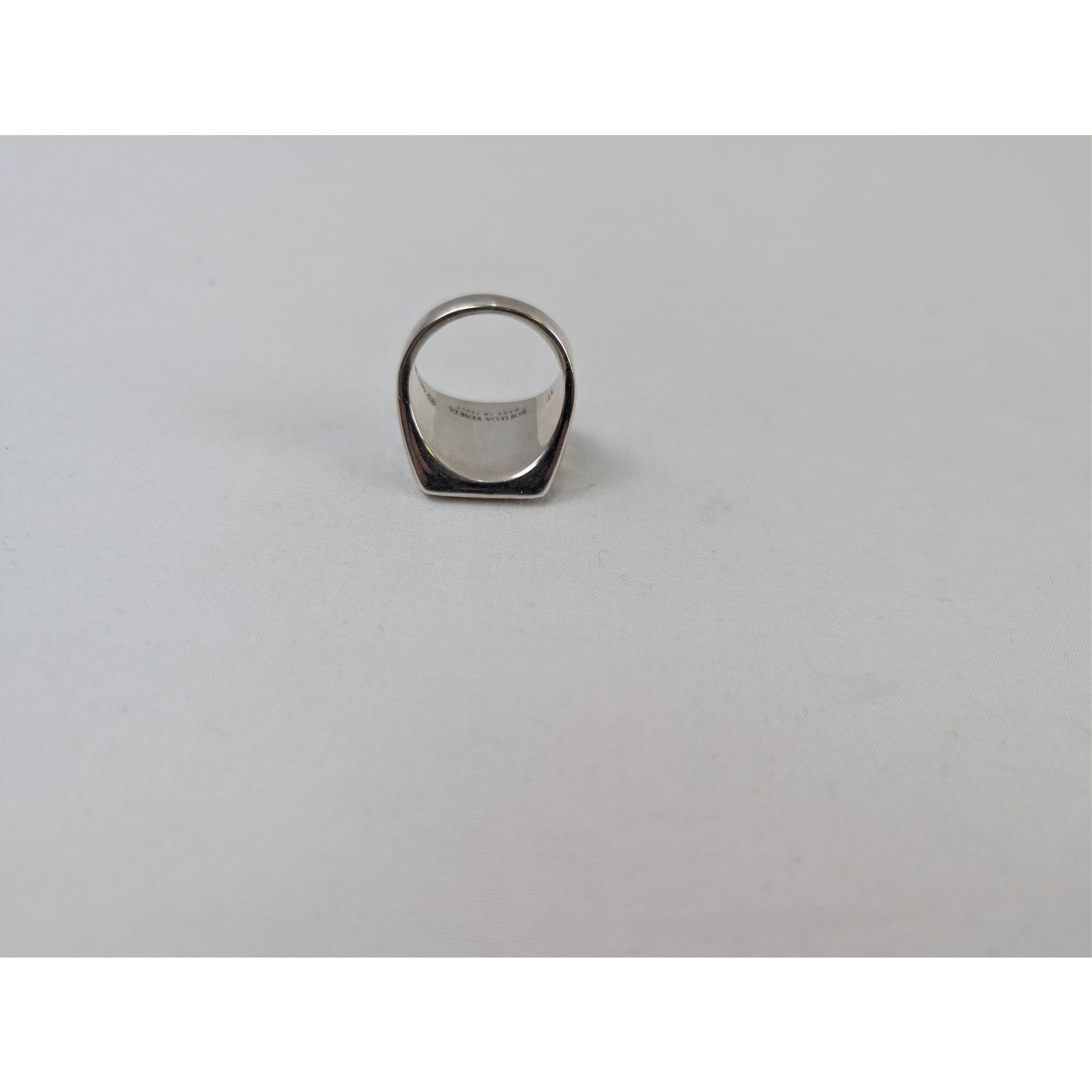 Bottega Veneta o1rshd1 Size: 21 / Sterling Silver / Enamel Anello Ring Blue Size ONE SIZE - 8 Thumbnail