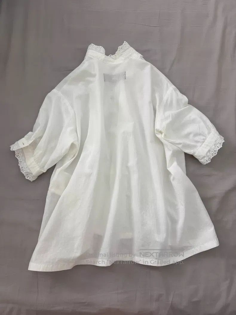 Comme des Garcons Comme des Garcons Lace pleated blouse Size S / US 4 / IT 40 - 3 Thumbnail