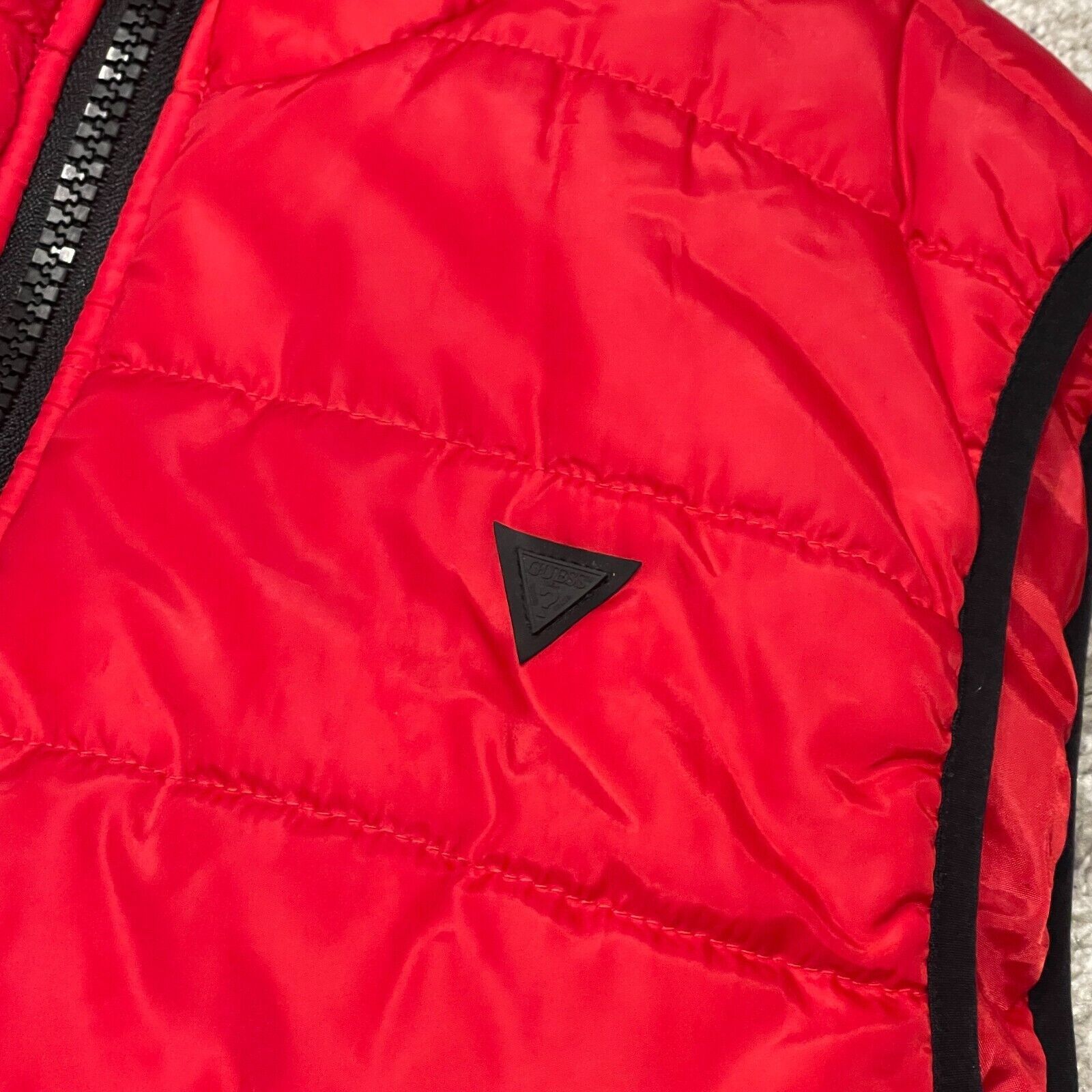 Guess Guess red black Quilted Puffer Vest Jacket Size Small S Size US S / EU 44-46 / 1 - 3 Thumbnail