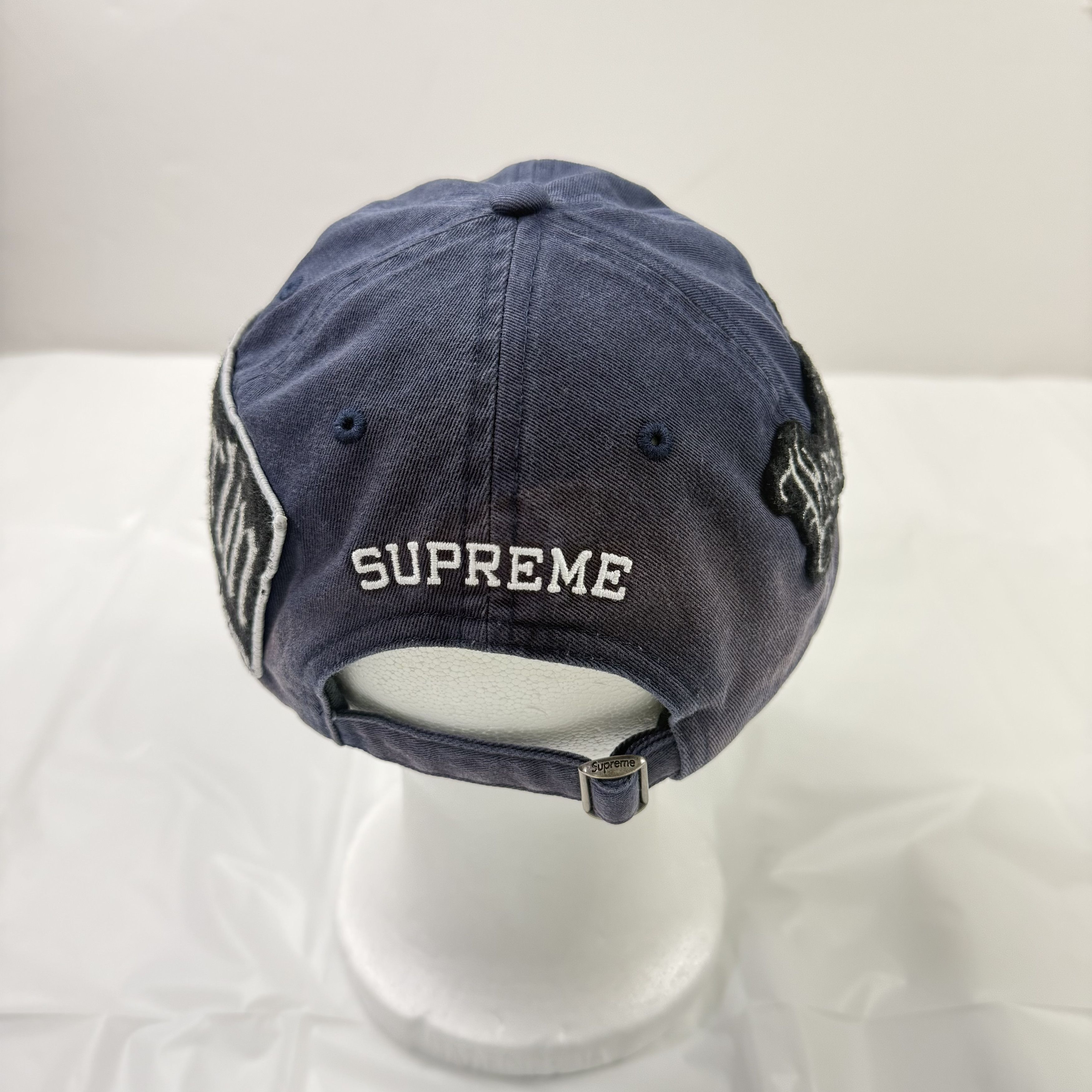 Supreme Supreme Multi Type 6-Panel Hat Navy Blue Strapback Size ONE SIZE - 3 Thumbnail