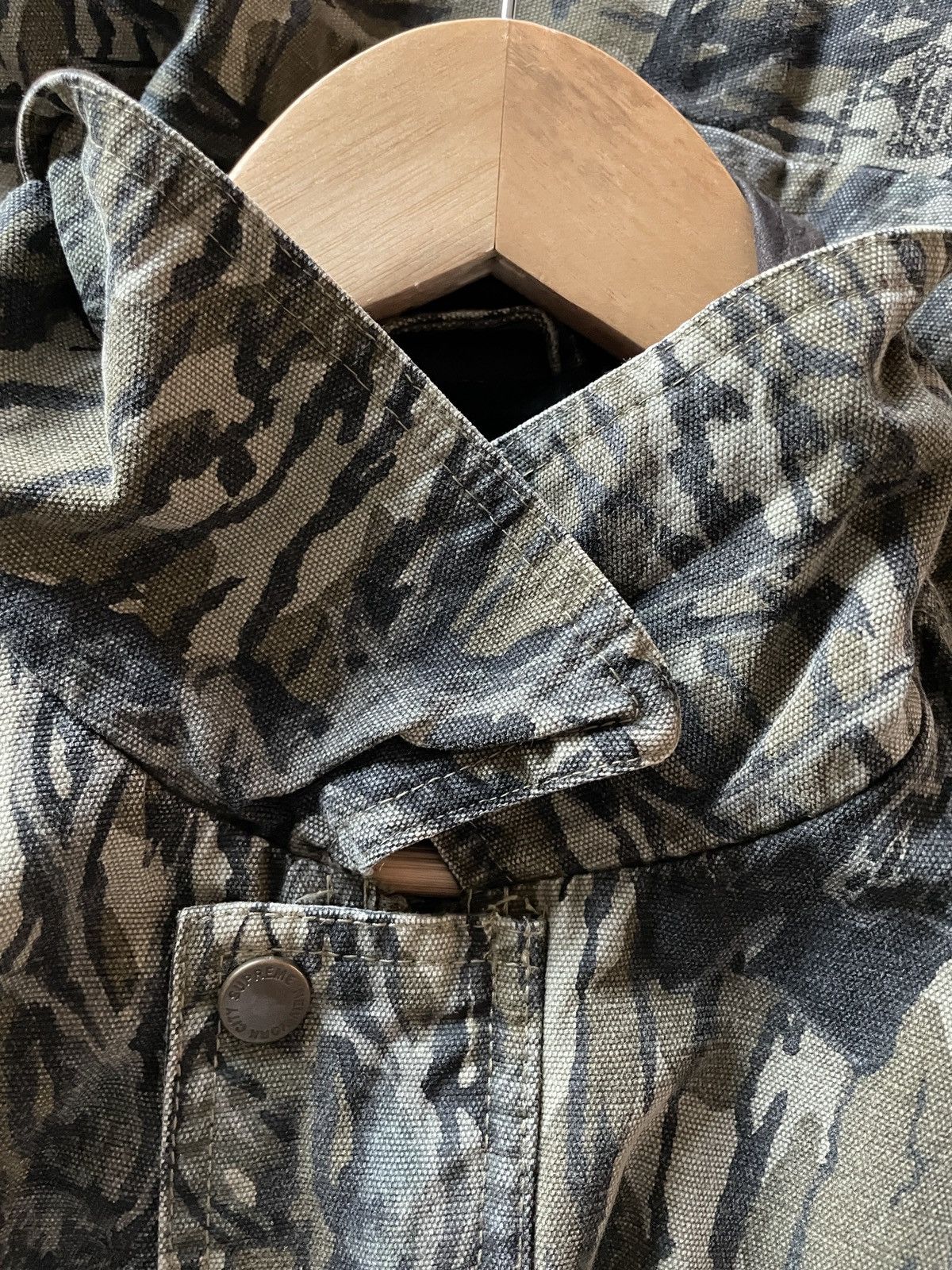 Supreme 🔥 Supreme® x Mossy Oak® RARE Leather Collar Field Jacket Size US XL / EU 56 / 4 - 14 Thumbnail