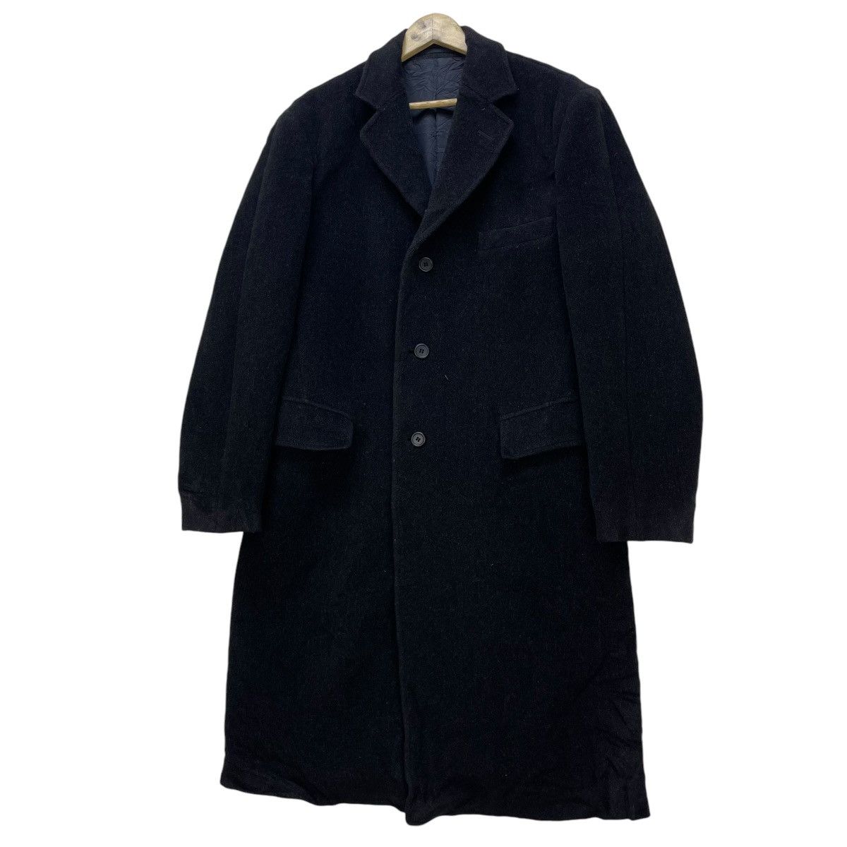 Paul Smith × Paul Smith Red Ear 💥Vintage R New Bold Paul Smith Chesterfield Wool Long Coat Size US M / EU 48-50 / 2 - 3 Thumbnail
