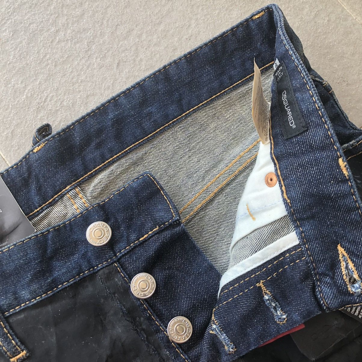 Dsquared2 Dsquared2 slim-fit denim half black painted Size US 30 / EU 46 - 13 Thumbnail