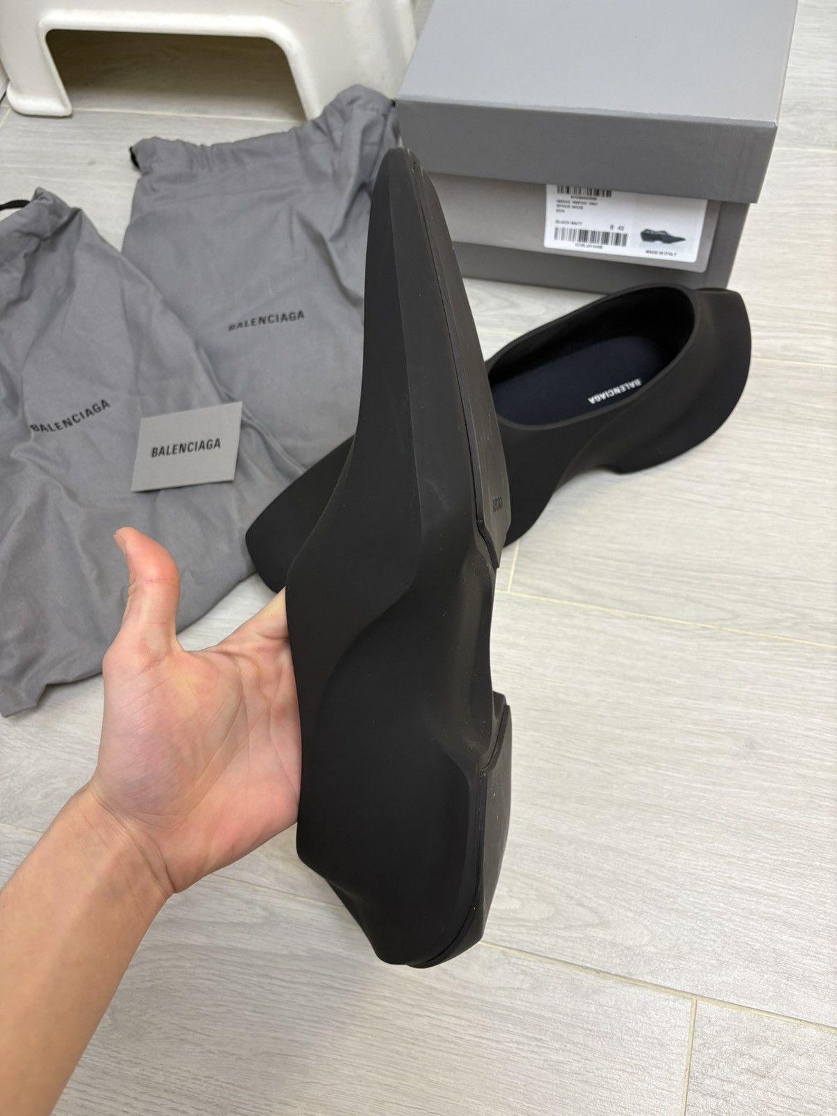 Balenciaga Space Shoe Size 42 matte black Size US 9 / EU 42 - 3 Thumbnail
