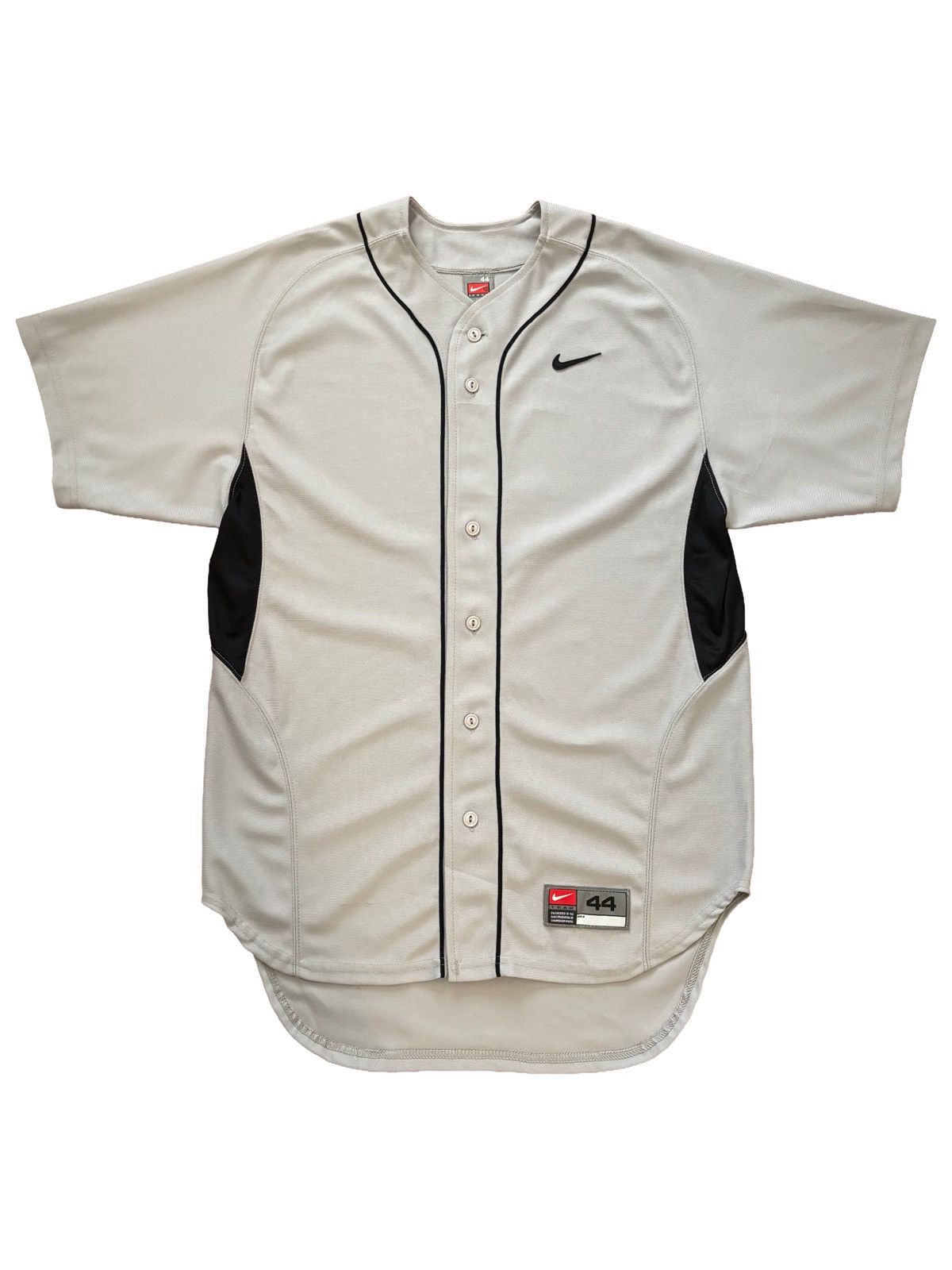 Nike Gray Blank Baseball Jersey Size 44 US L