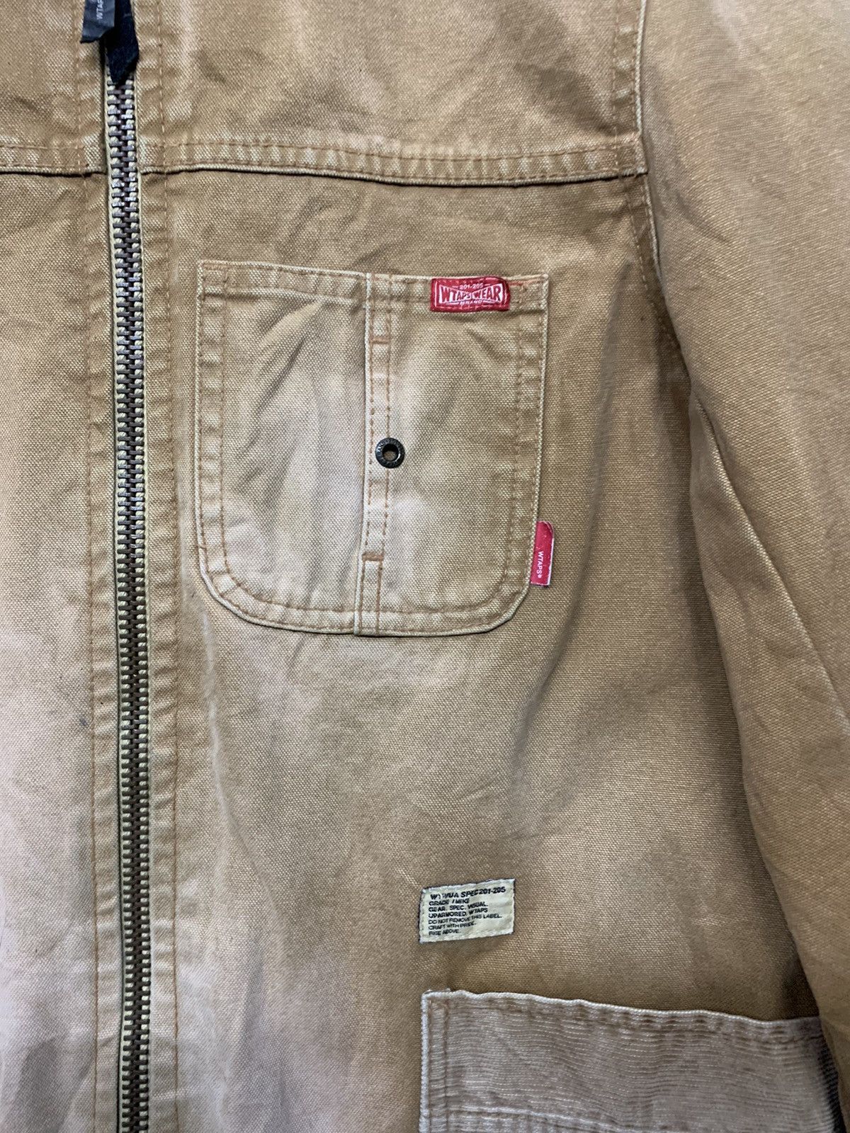Wtaps Wtaps 2008 Fall/Winter Chore Canvas Jacket Zipper Down Size US M / EU 48-50 / 2 - 14 Thumbnail