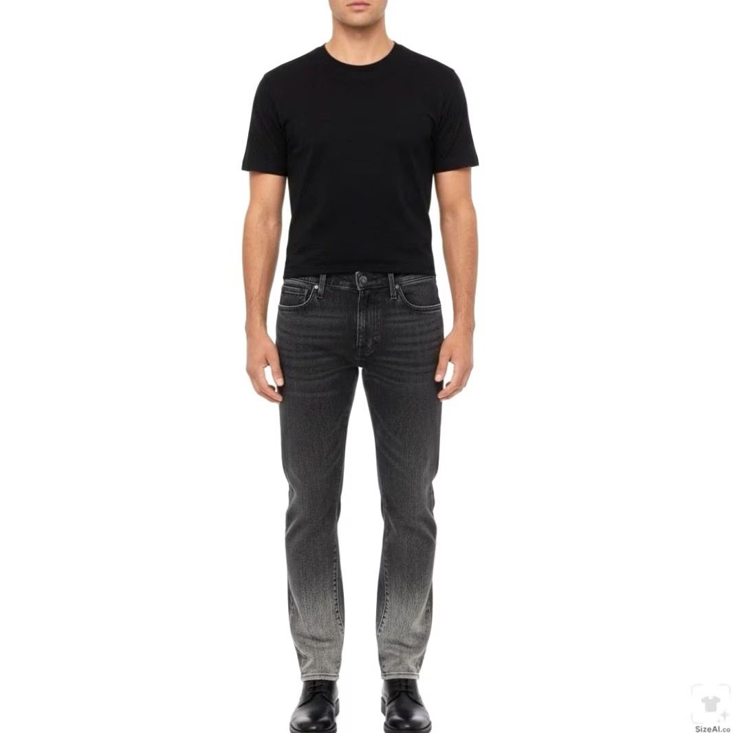 Levi's Levi's 511 Jeans Mens 30x32 Gray Dark Wash Slim Tapered Stretch Denim Zip Size US 30 / EU 46 - 4 Thumbnail
