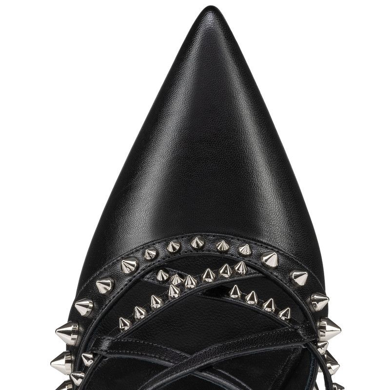 Christian Louboutin os11x0526 Tatooshka 100mm Spikes Pumps in Black Size US 9 / IT 39 - 4 Thumbnail