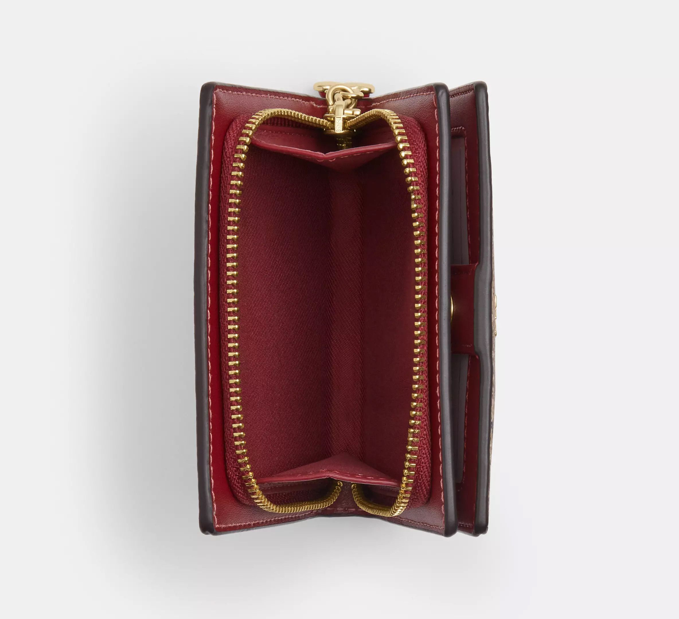 Coach Snap Wallet In Signature Canvas With Cherry Print CZ347 Size ONE SIZE - 11 Thumbnail