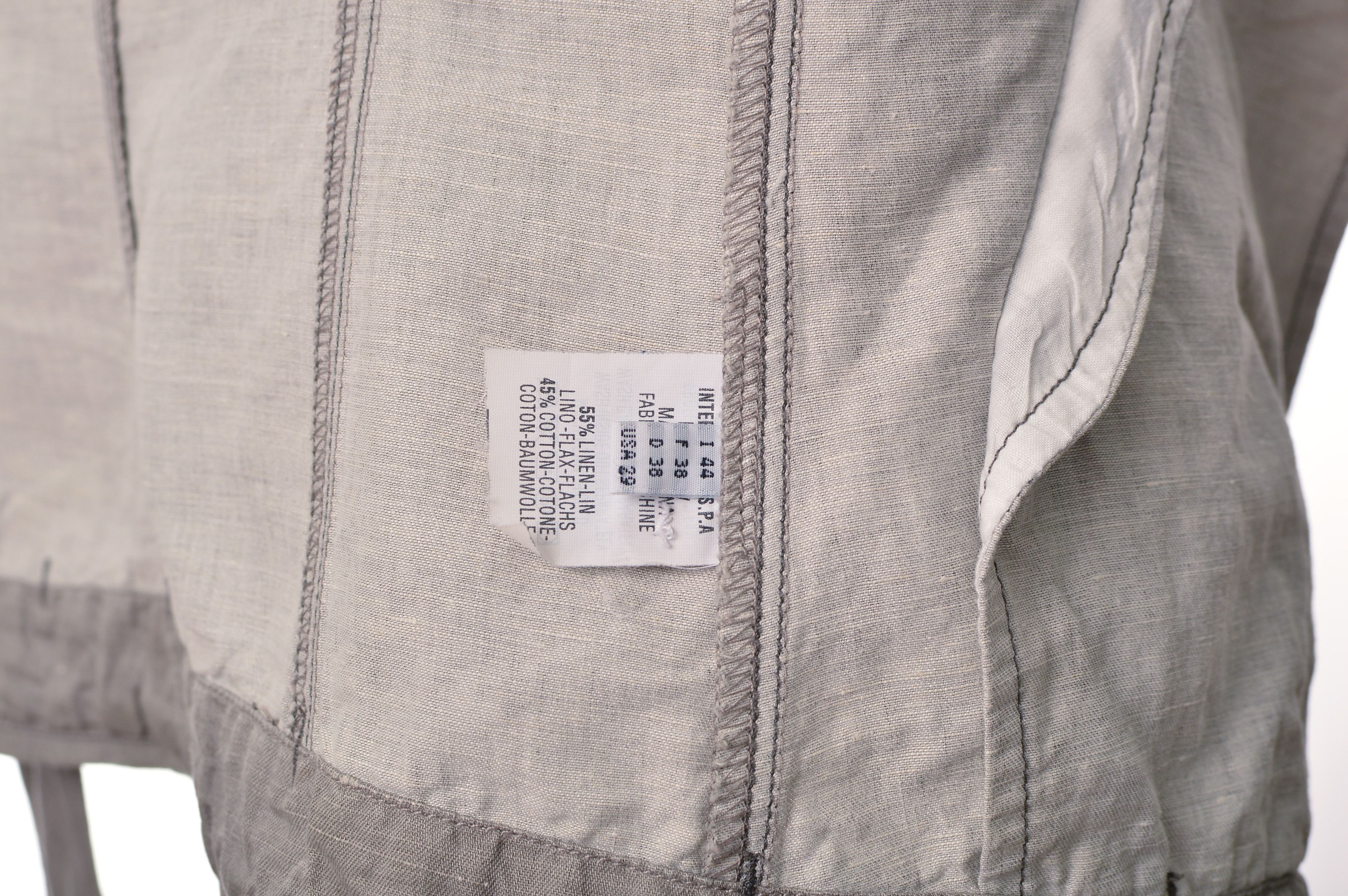 Marithe + Francois Girbaud Vintage Marithe Francois Girbaud Linen Cotton Blend Jacket Size M / US 6-8 / IT 42-44 - 7 Thumbnail
