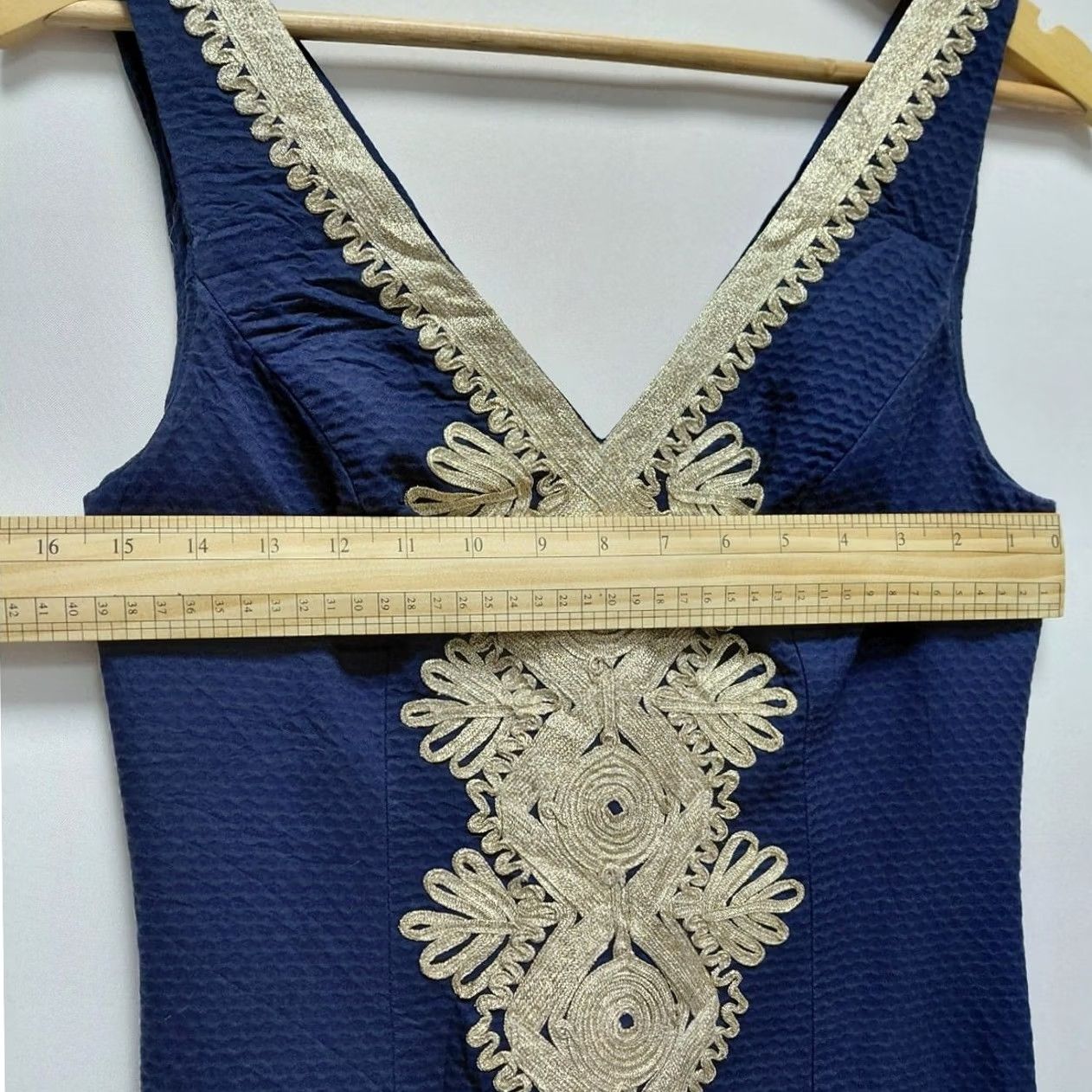 Lilly Pulitzer Lilly Pulitzer Style Cotton Dress Blue Solid Sleeveless Short Women Size 2 Size 26" / US 2 / IT 38 - 5 Thumbnail