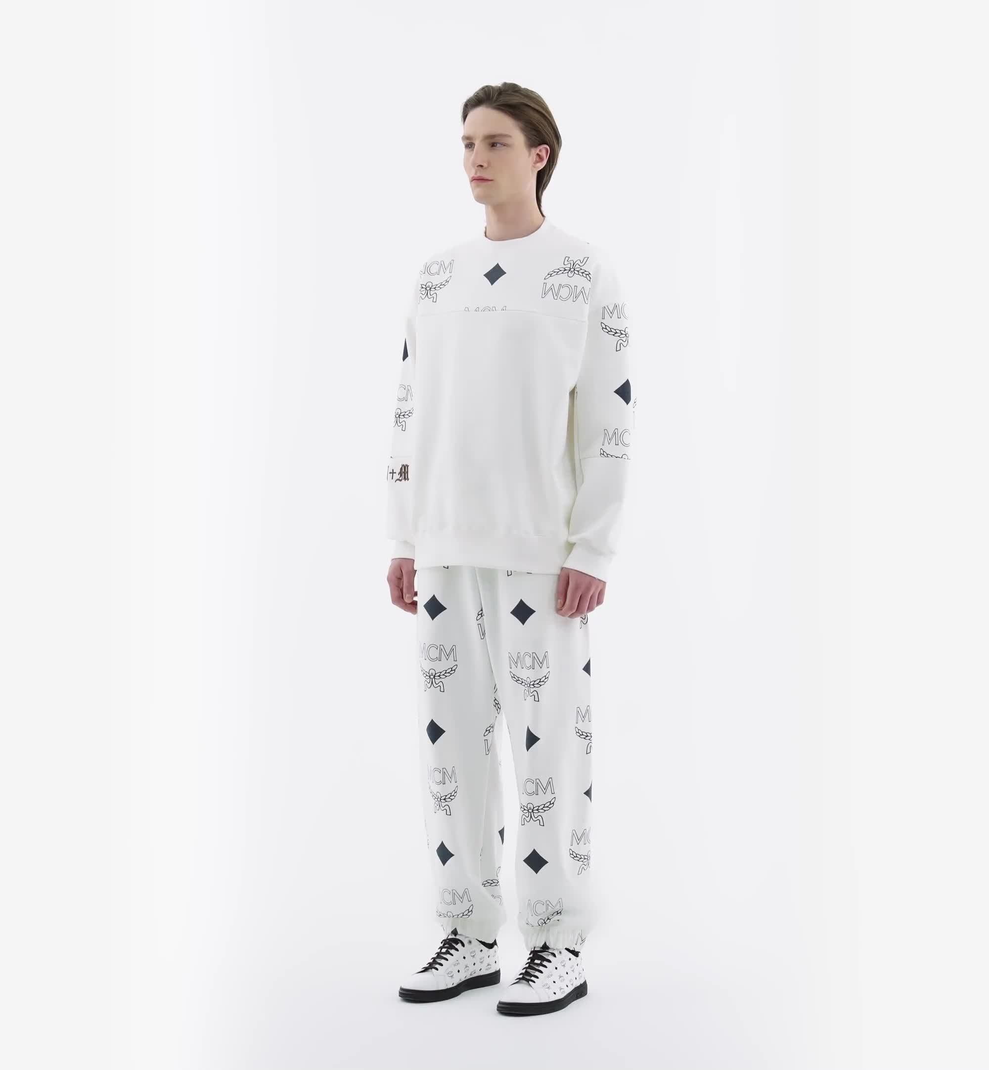 MCM o1mt1gz0325 Long Pant in White/Black Size US 34 / EU 50 - 3 Thumbnail