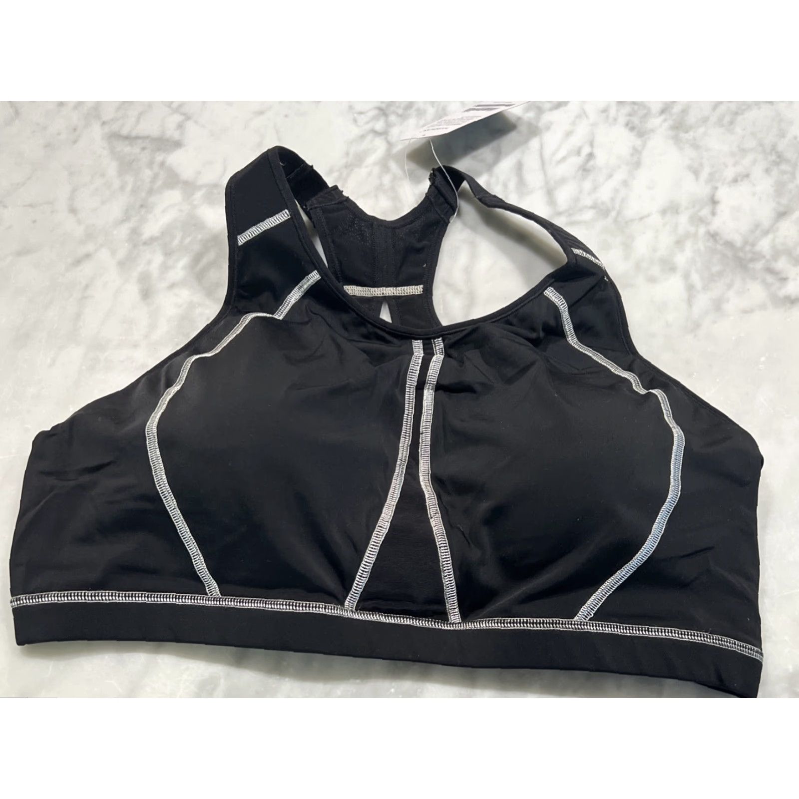 Vintage Syrokan Sports Bra Women's 44C High Impact Full Support Wire Free Padded Active Size ONE SIZE - 3 Thumbnail