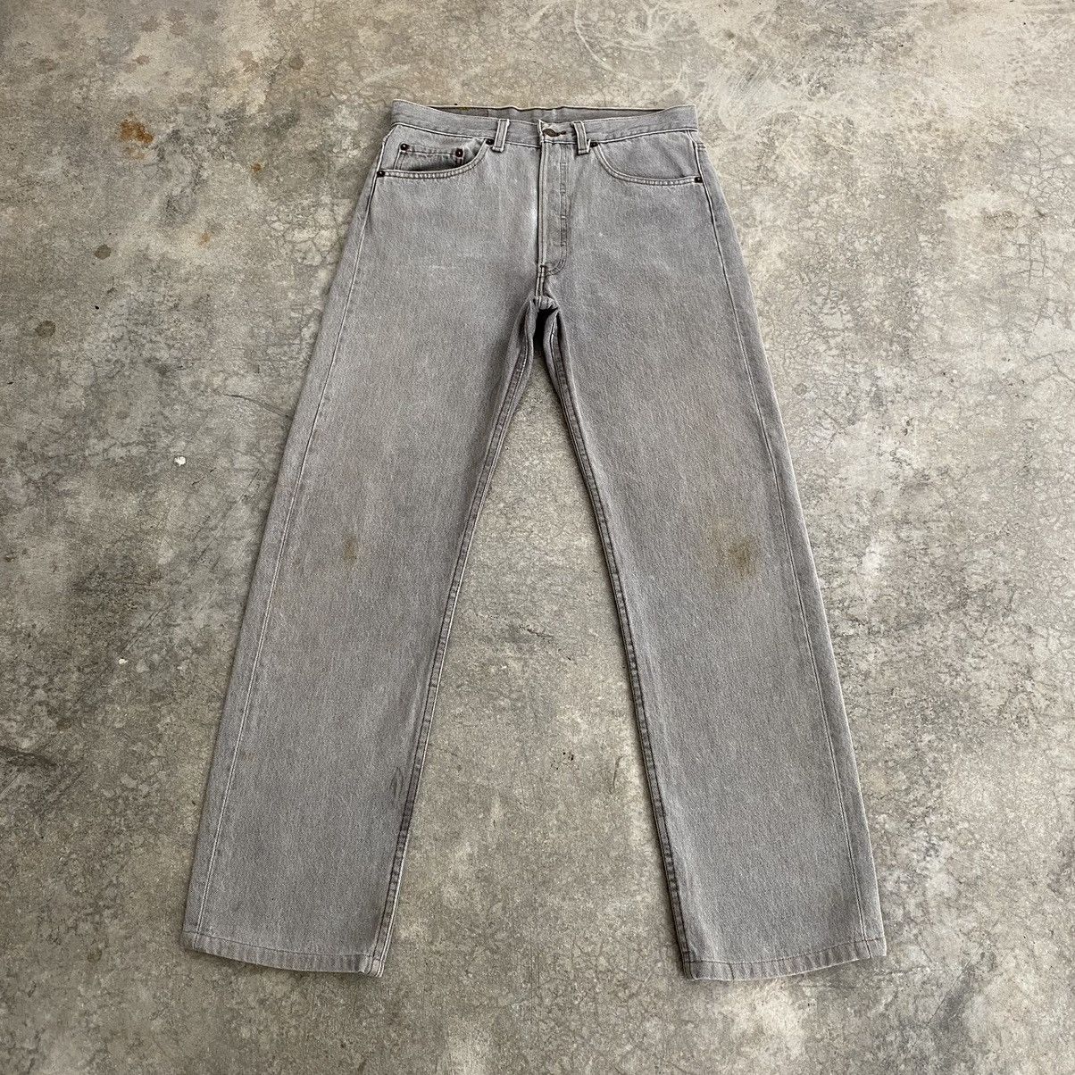 image of Size 30X29 VTG 1992 Levis 501 Ash Grey Denim Jeans, Men's