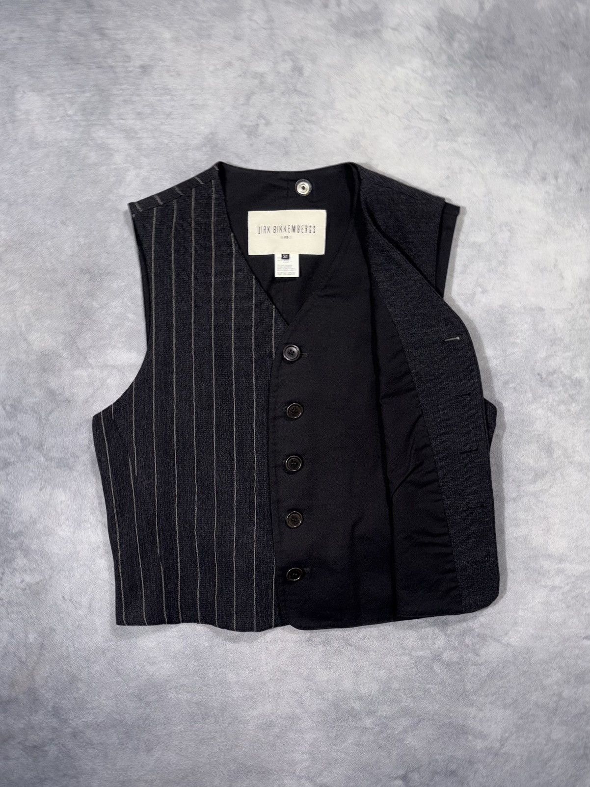 Dirk Bikkembergs Dirk Bikkembergs Hommes Archive Wool Belted Vest 