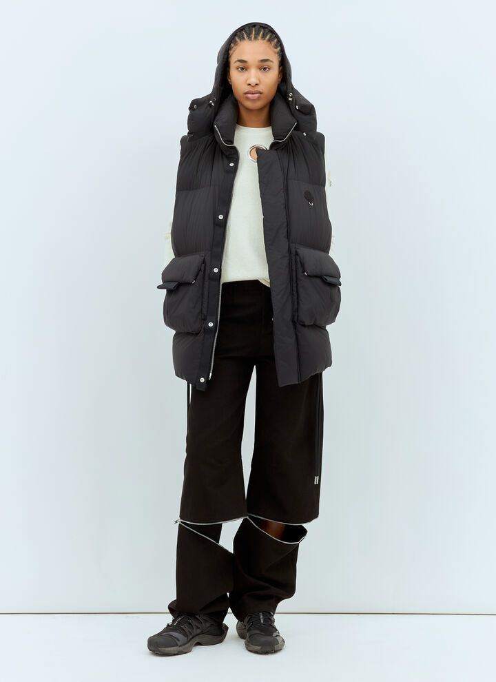 Moncler o1y1125 Hooded Vest in Black Size XXS / US 00 / IT 34 - 2 Thumbnail