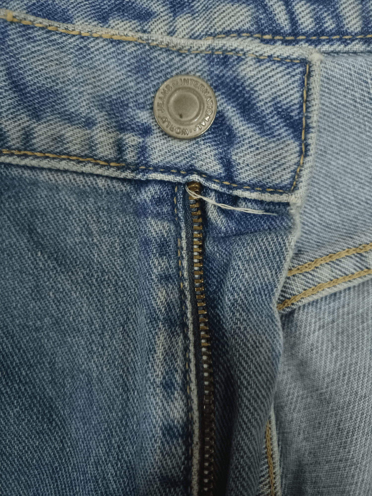 Japanese Brand Vintage Japanese Brand Blue Wash Distressed Loose Jeans Size US 30 / EU 46 - 3 Thumbnail