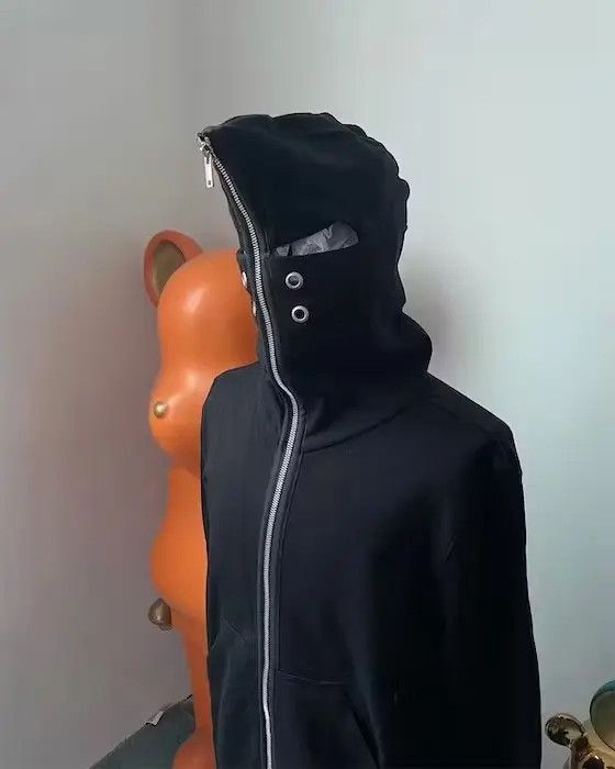Japanese Brand × Vintage Over Size Zip Up Mask Hoodie Size US L / EU 52-54 / 3 - 1 Thumbnail