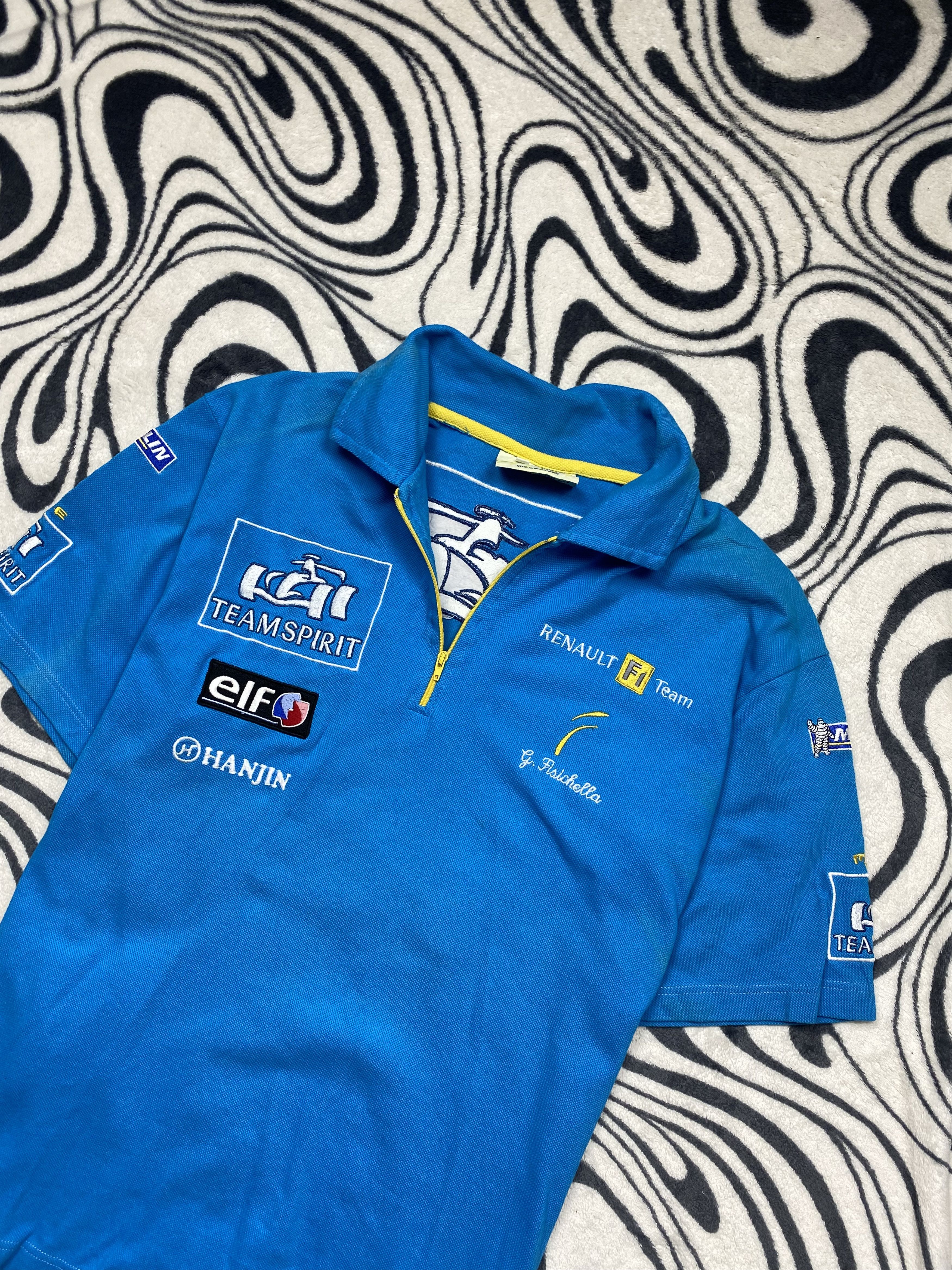 Formula 1 × Vintage Giancarlo Ficichella Vintage Renault F1 Team Polo Shirt Size US L / EU 52-54 / 3 - 2 Thumbnail