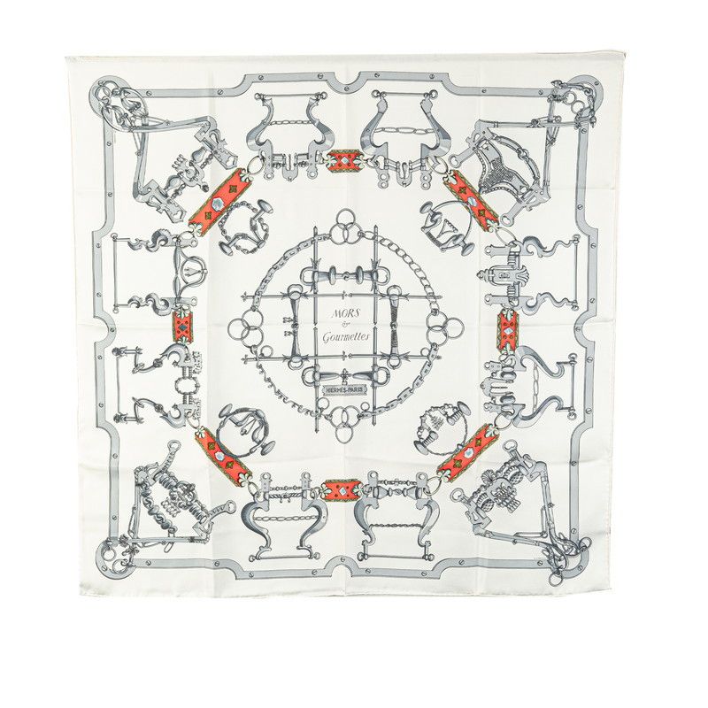 Hermes Hermes Hermes MORS ET GOURMETTES Silk Scarf Others Scarf DUTY FREE for USA Size ONE SIZE - 1 Thumbnail