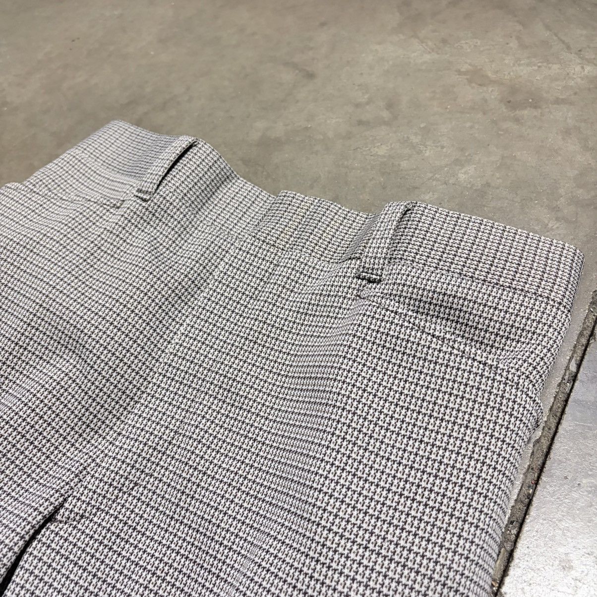 Vintage Vintage 80s Houndstooth Pants Pleated Trousers Preppy Flare Size US 34 / EU 50 - 3 Thumbnail