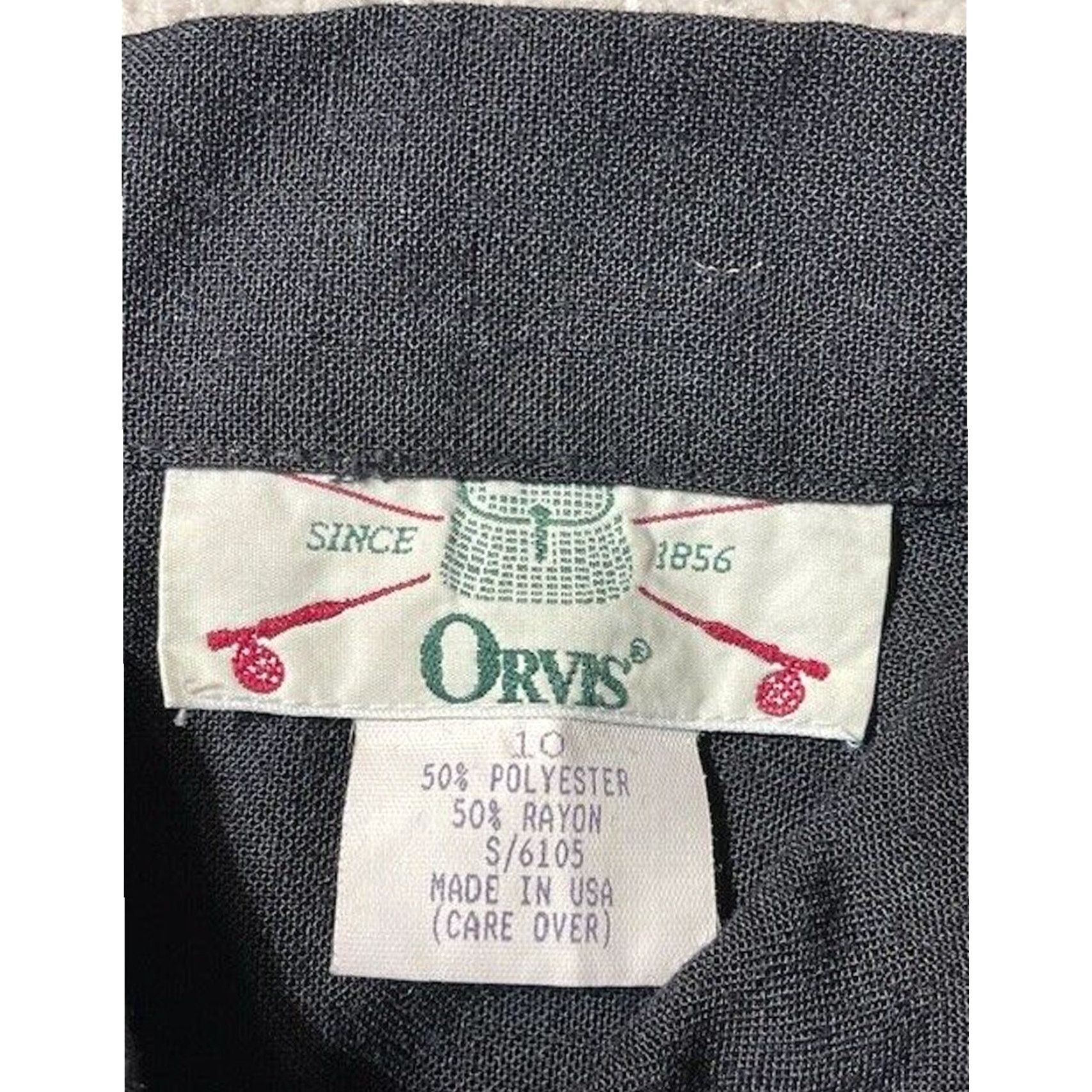 Orvis VINTAGE Orvis Shirt Dress S Black Short Sleeve Button Collared Long Dress 90s Preppy Minimalist Dark Academia Womens Size S / US 4 / IT 40 - 4 Thumbnail