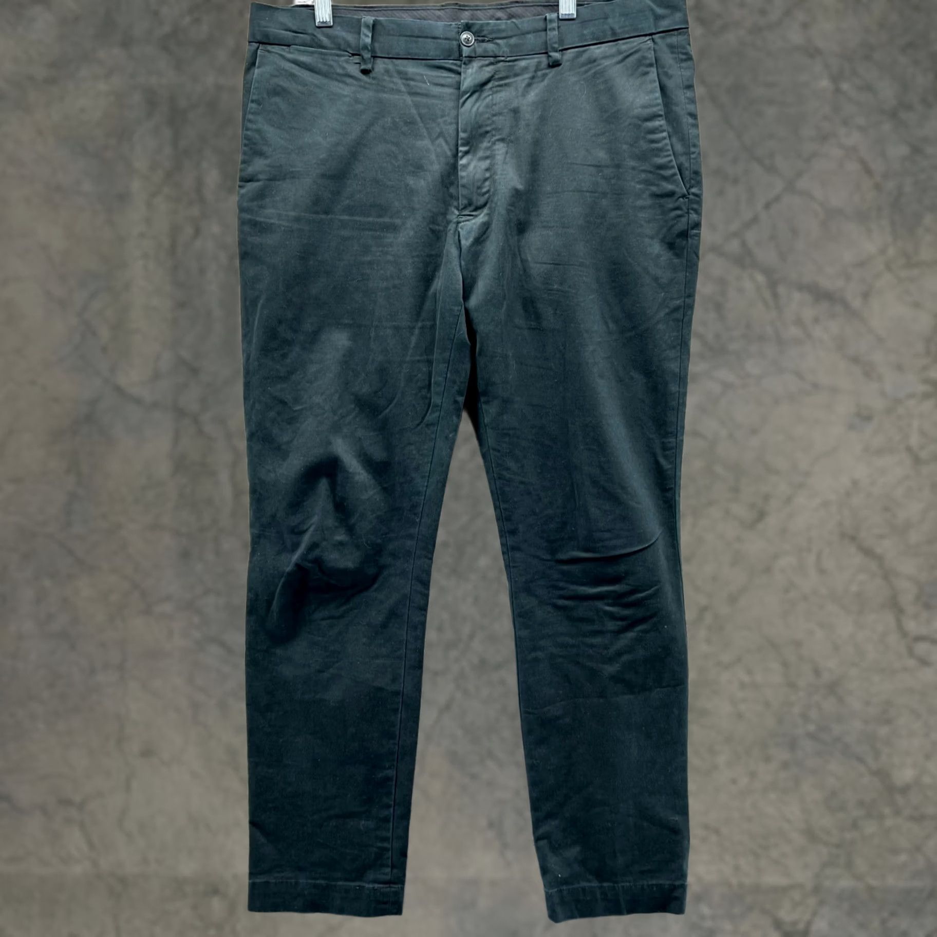 Polo Ralph Lauren Vintage Polo Ralph Lauren Pants Mens 34x32 Black Chino Flat Front Stretch Slim Canvas Size US 34 / EU 50 - 1 Thumbnail