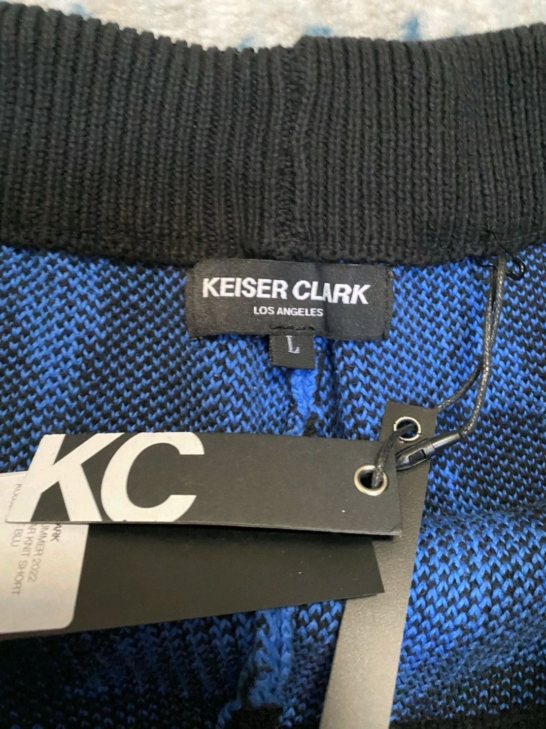 Keiser Clark Keiser Clark Prostar Knit Short Black Cobalt Blue Size L New Size US 36 / EU 52 - 5 Thumbnail