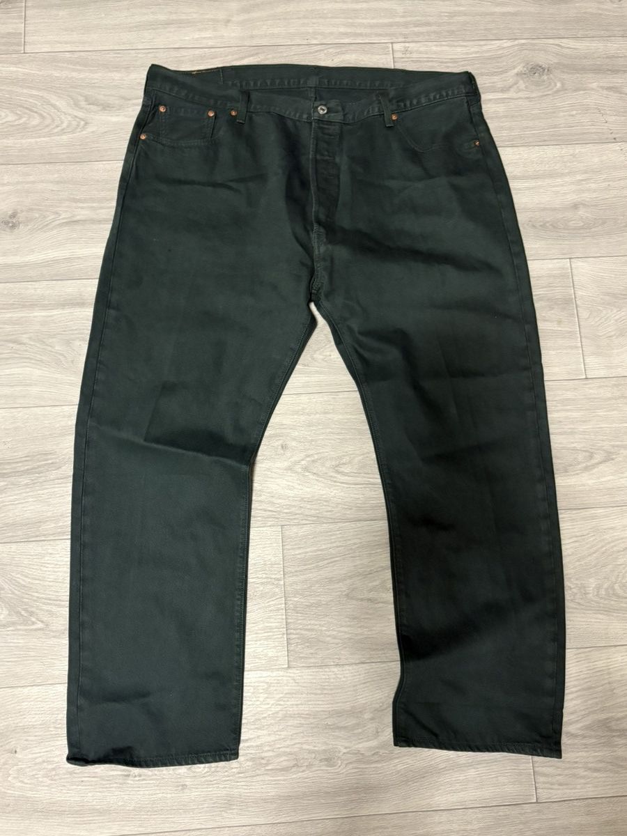 Levi 501 Dark Green Denim Jeans