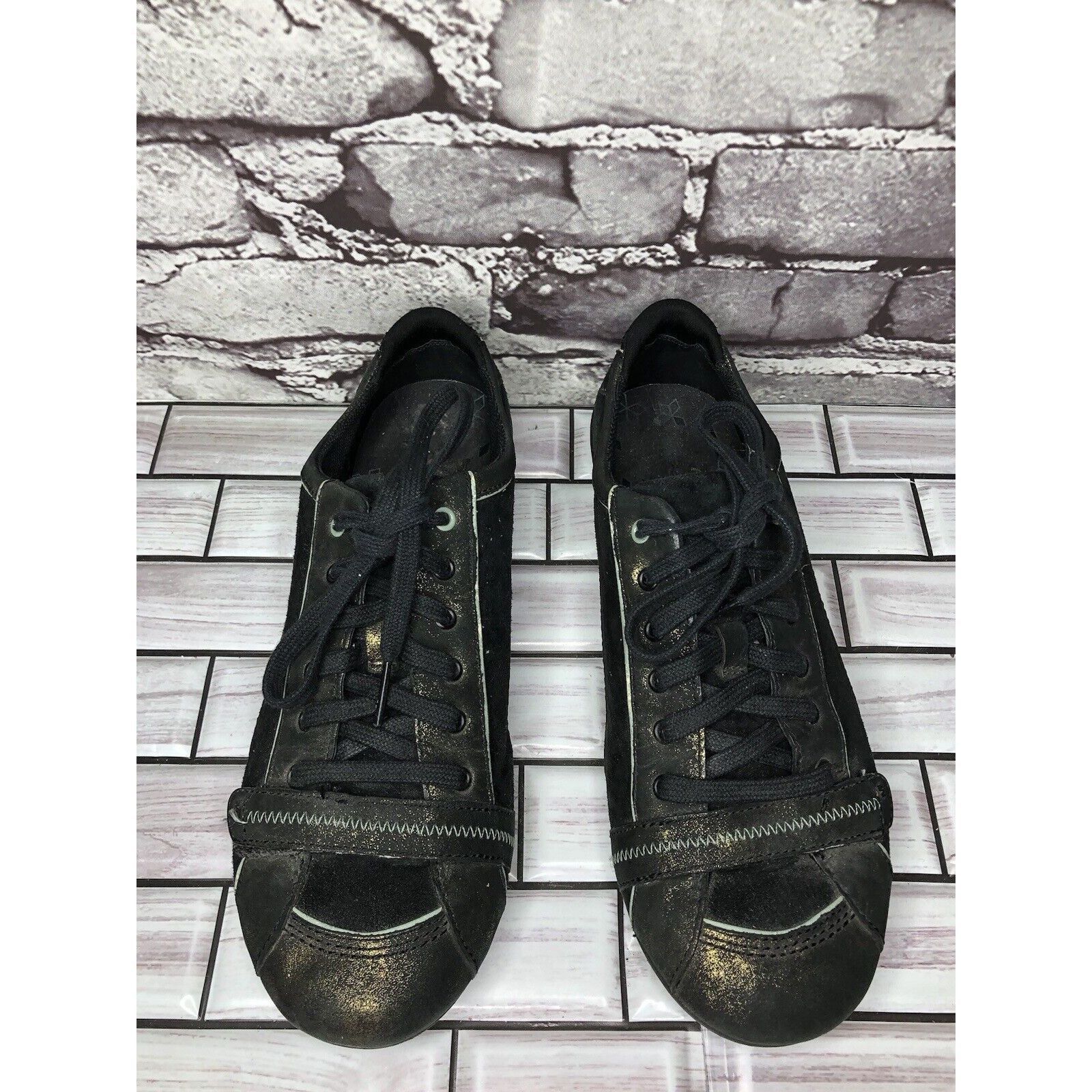 Merrell Merrell Pirouette Black Suede Leather Gold Sparkle Athletic Size US 8 / IT 38 - 13 Thumbnail