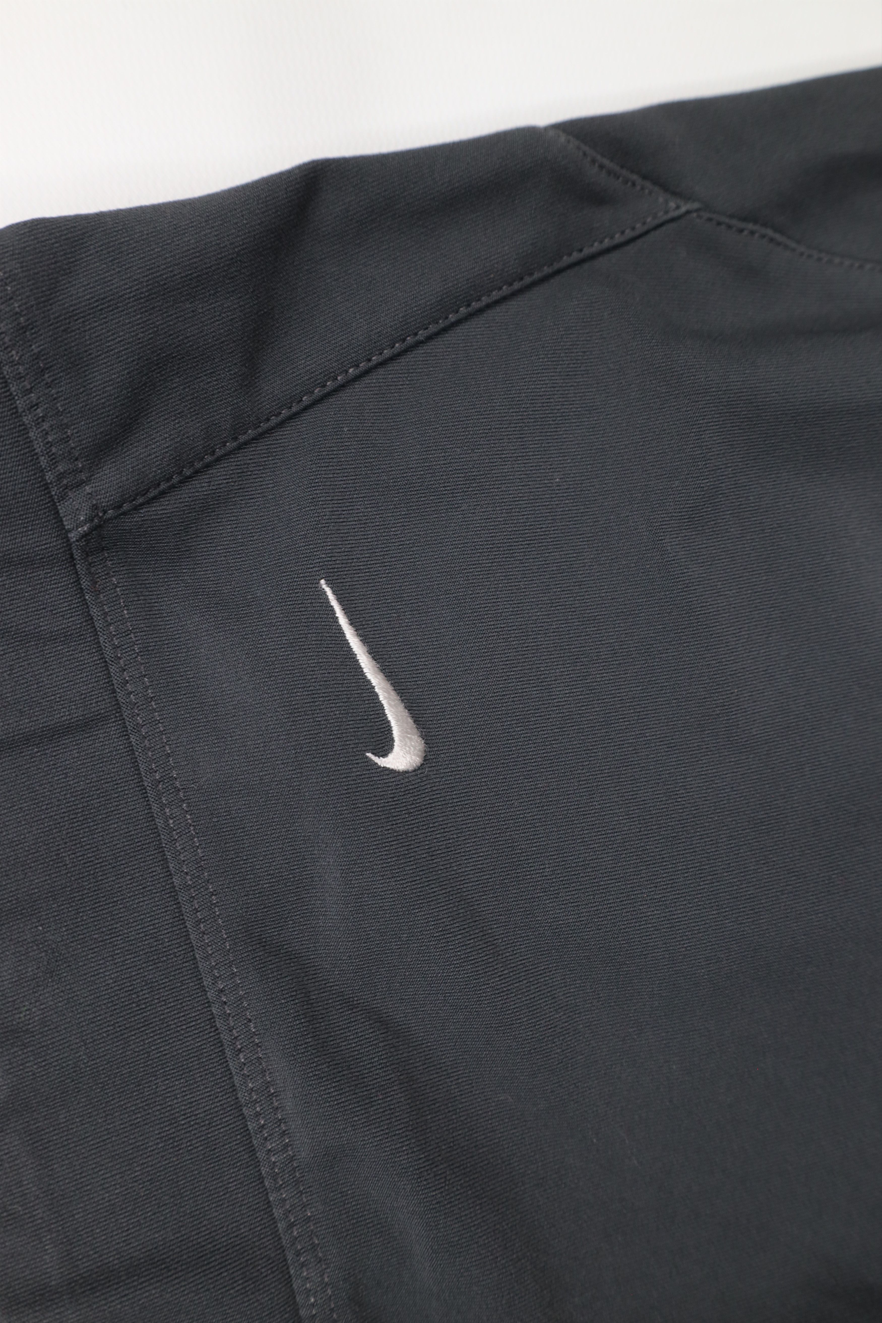 Nike × Vintage Vintage Nike Travis Scott Mini Swoosh Flared Pants Gray Size 29" - 7 Thumbnail