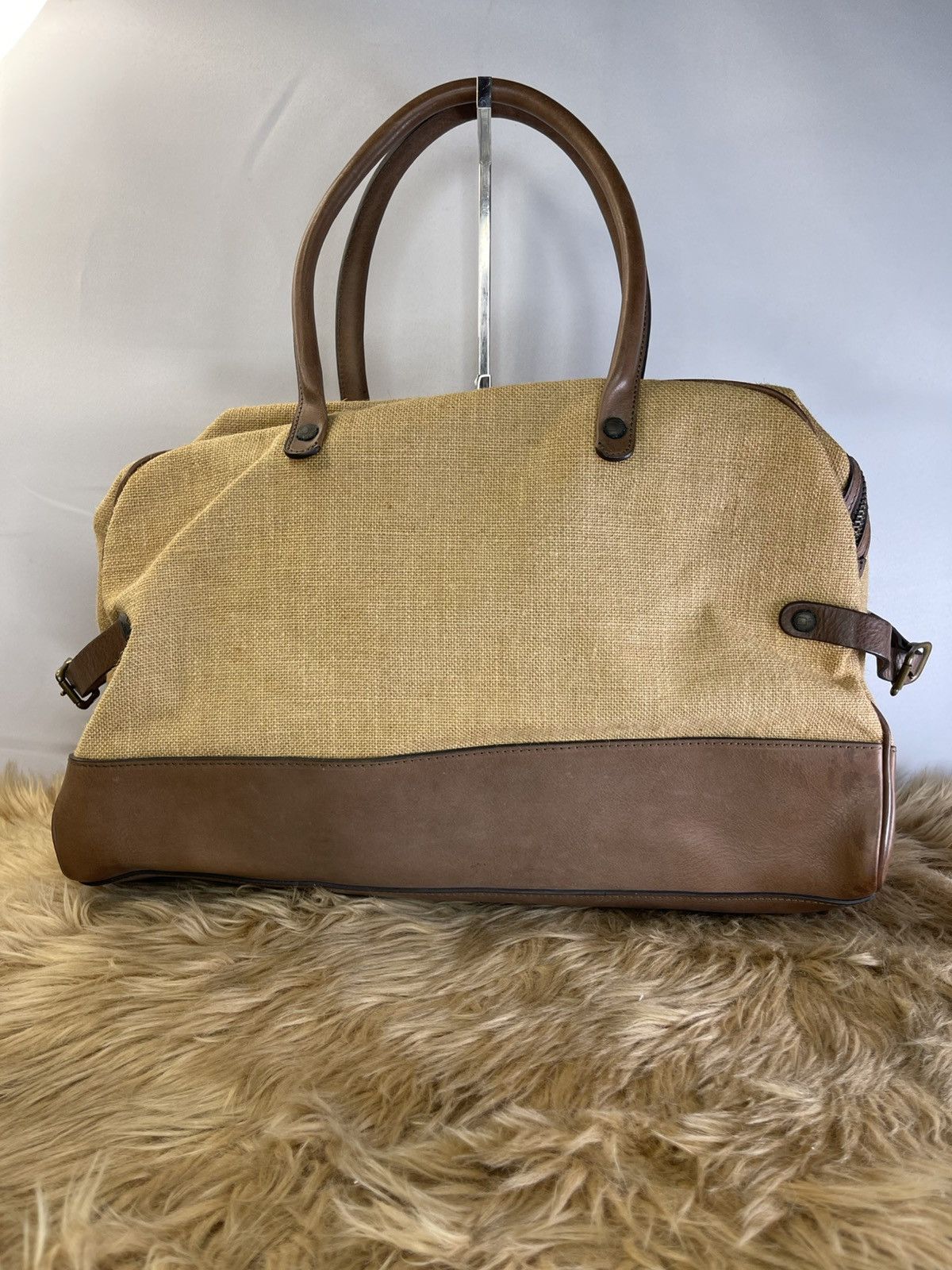Dsquared2 DSQUARED Hessian Burlap Cloth Fabric ❌ LEATHER Size 46 - 7 Thumbnail