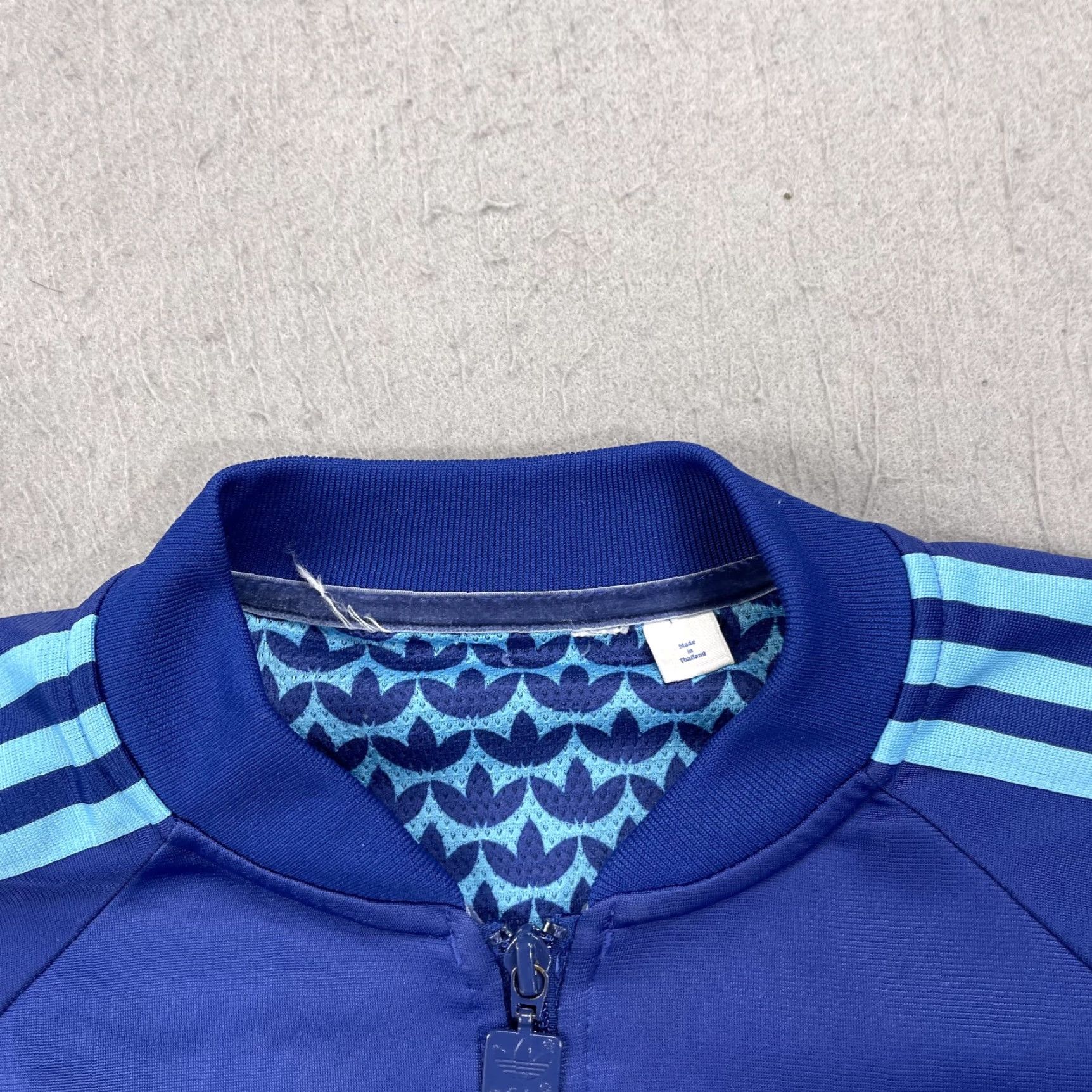 Adidas VINTAGE adidas Track Jacket Mens Small Blue Track Bomber Beckenbauer Trefoil Originals Size US S / EU 44-46 / 1 - 4 Thumbnail