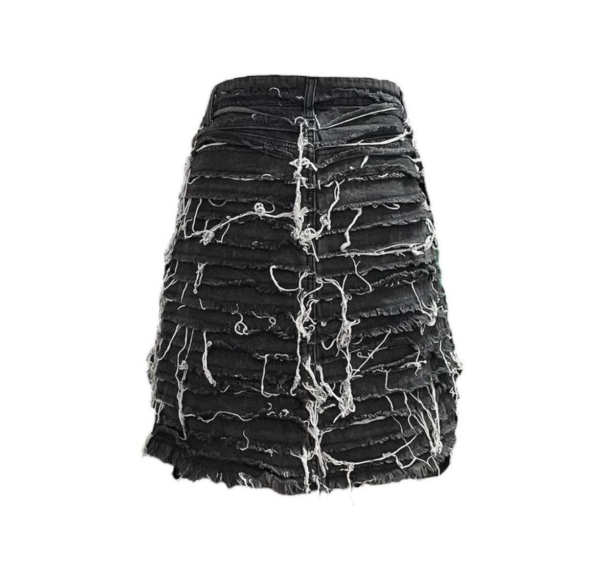 Japanese Brand Vintage Moussy Black Hagi Skirt Size 26" / US 2 / IT 38 - 2 Thumbnail