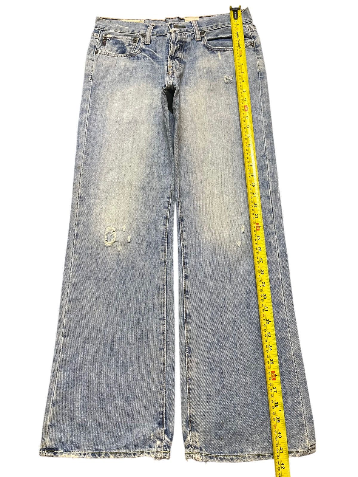 Abercrombie & Fitch Vintage Abercrombie & Fitch Blue Faded Wash Baggy Wide Leg Size US 32 / EU 48 - 14 Thumbnail
